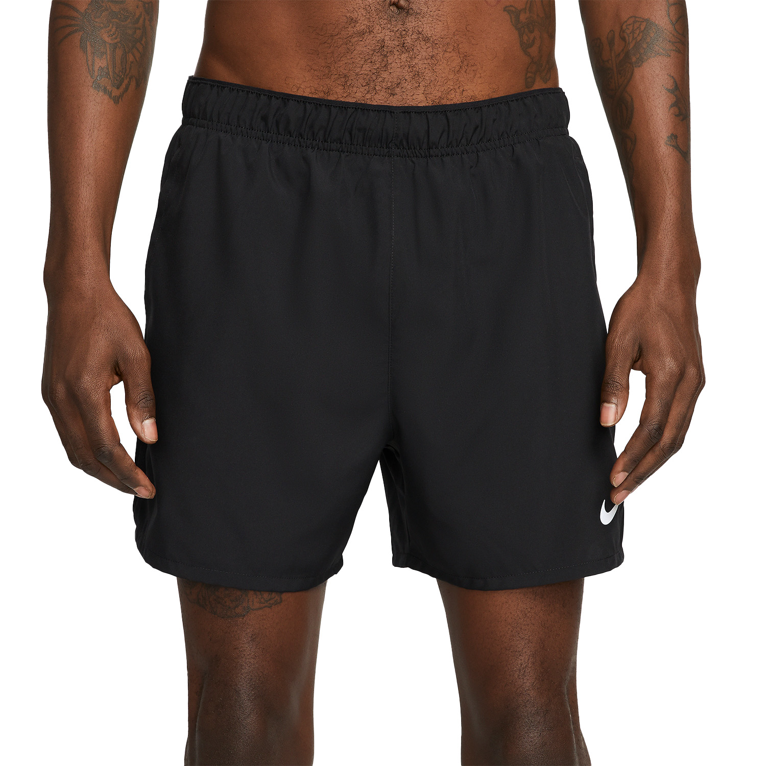 Nike Challenger 5in Shorts - Black/Reflective Silver