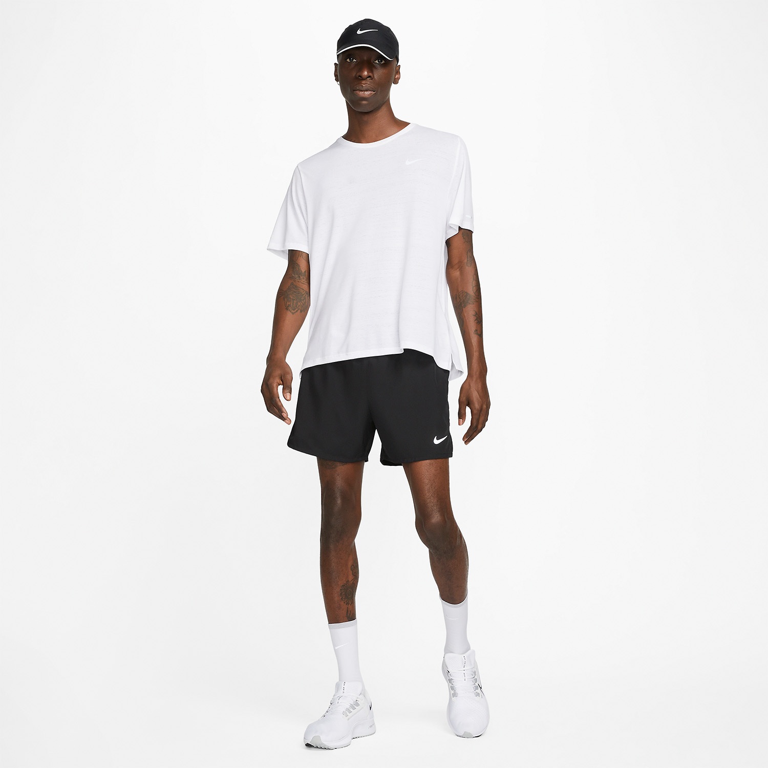 Nike Challenger 5in Shorts - Black/Reflective Silver