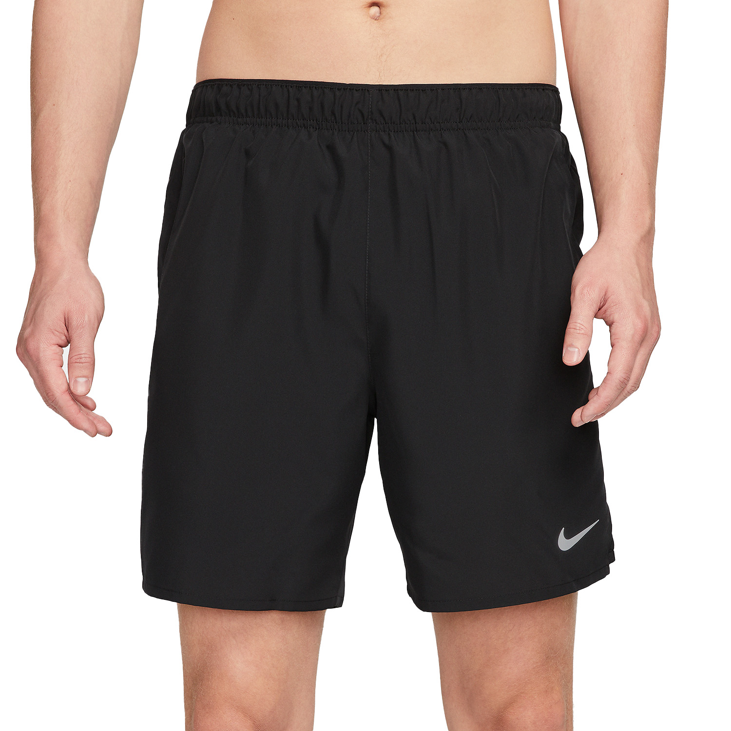 Nike Challenger Logo 7in Pantaloncini - Black/Reflective Silver