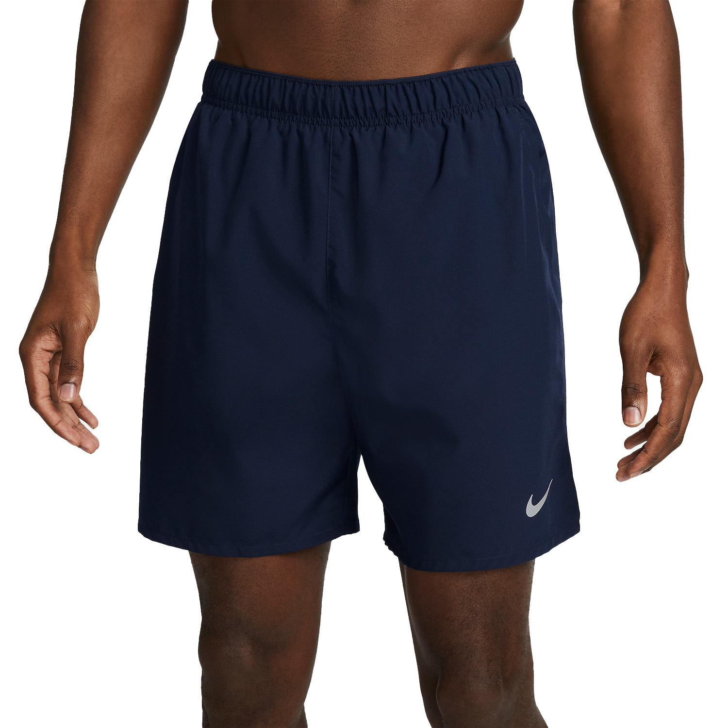 Nike Challenger Logo 7in Shorts - Obsidian/Black/Reflective Silver