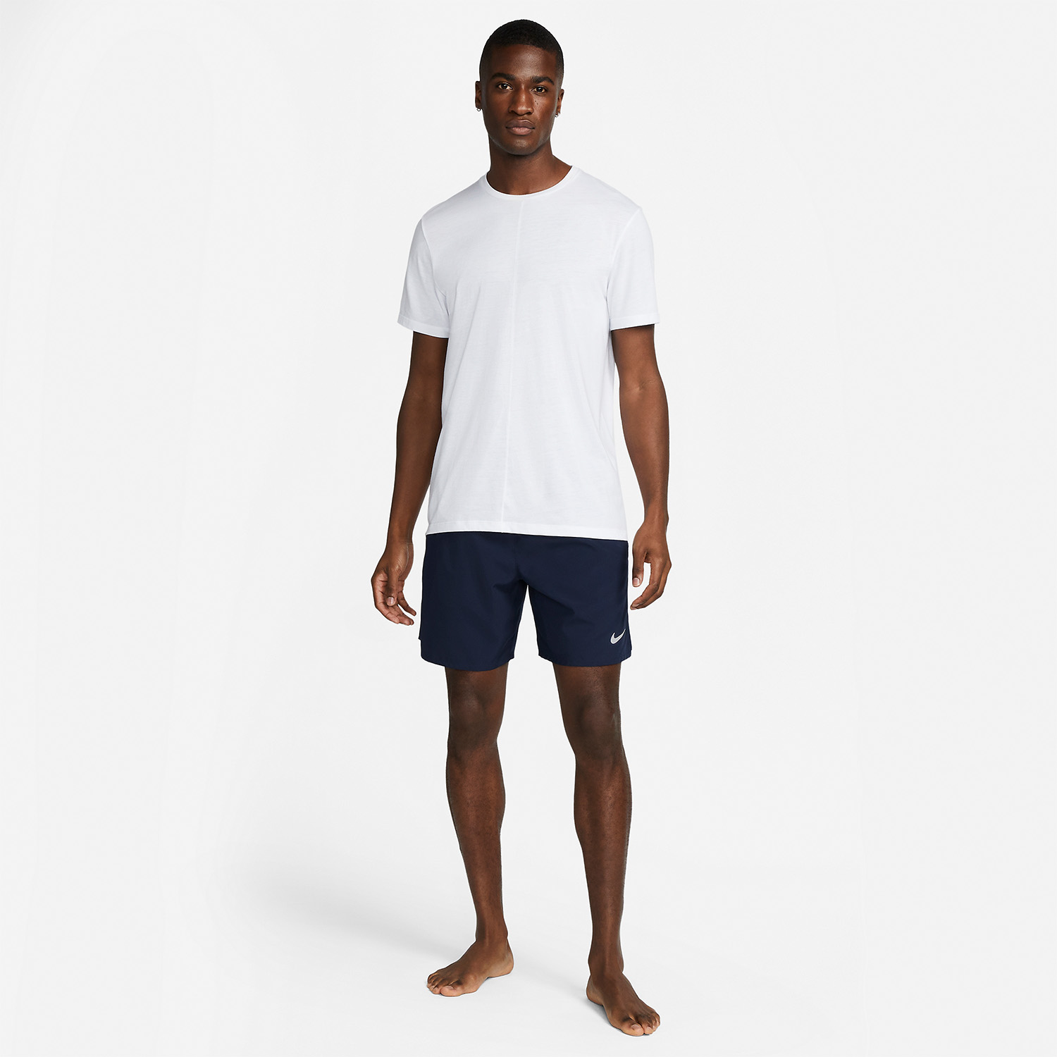 Nike Challenger Logo 7in Shorts - Obsidian/Black/Reflective Silver