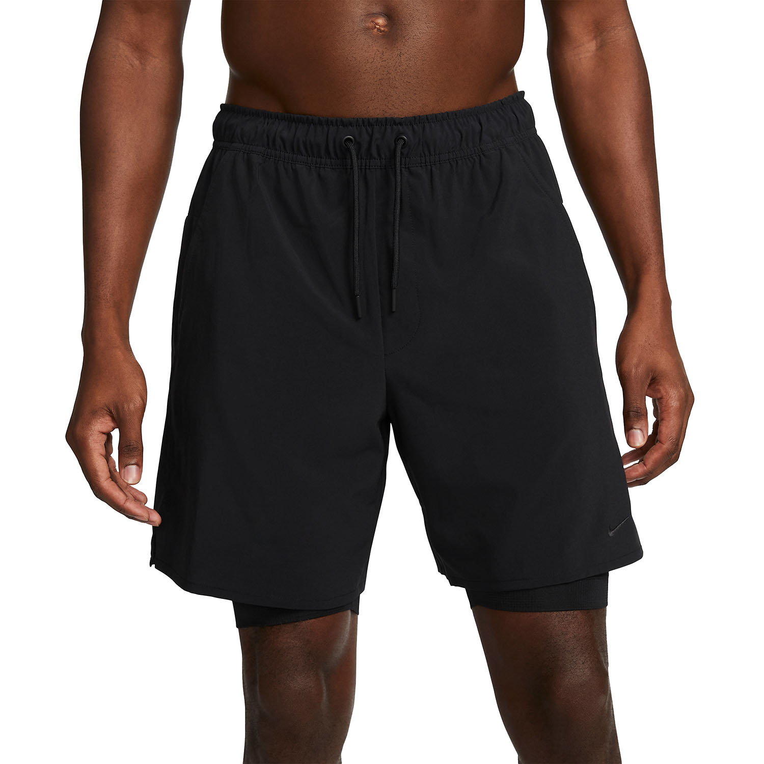 Nike Dri-FIT Unlined Fitness 2 in 1 7in Pantaloncini - Black