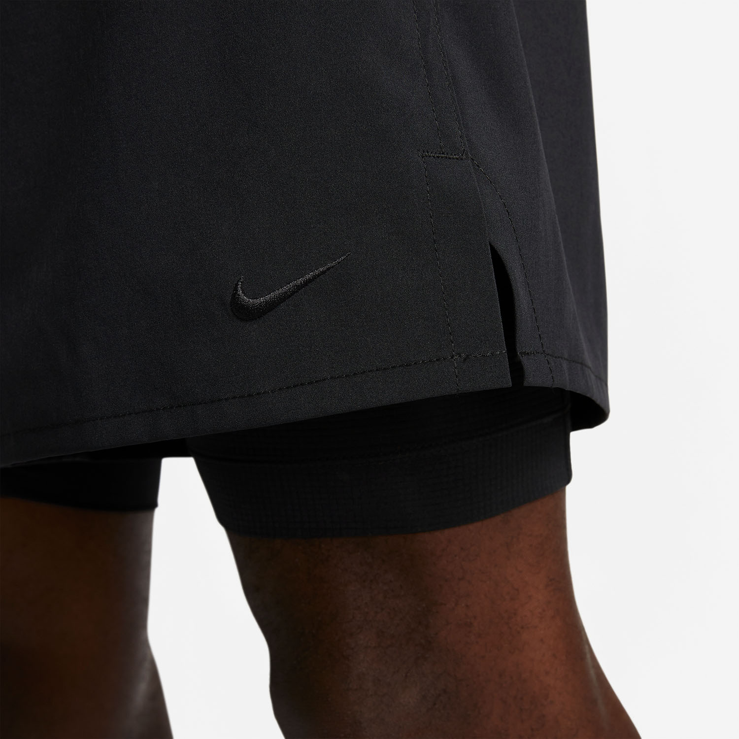 Nike Dri-FIT Unlined Fitness 2 in 1 7in Shorts - Black