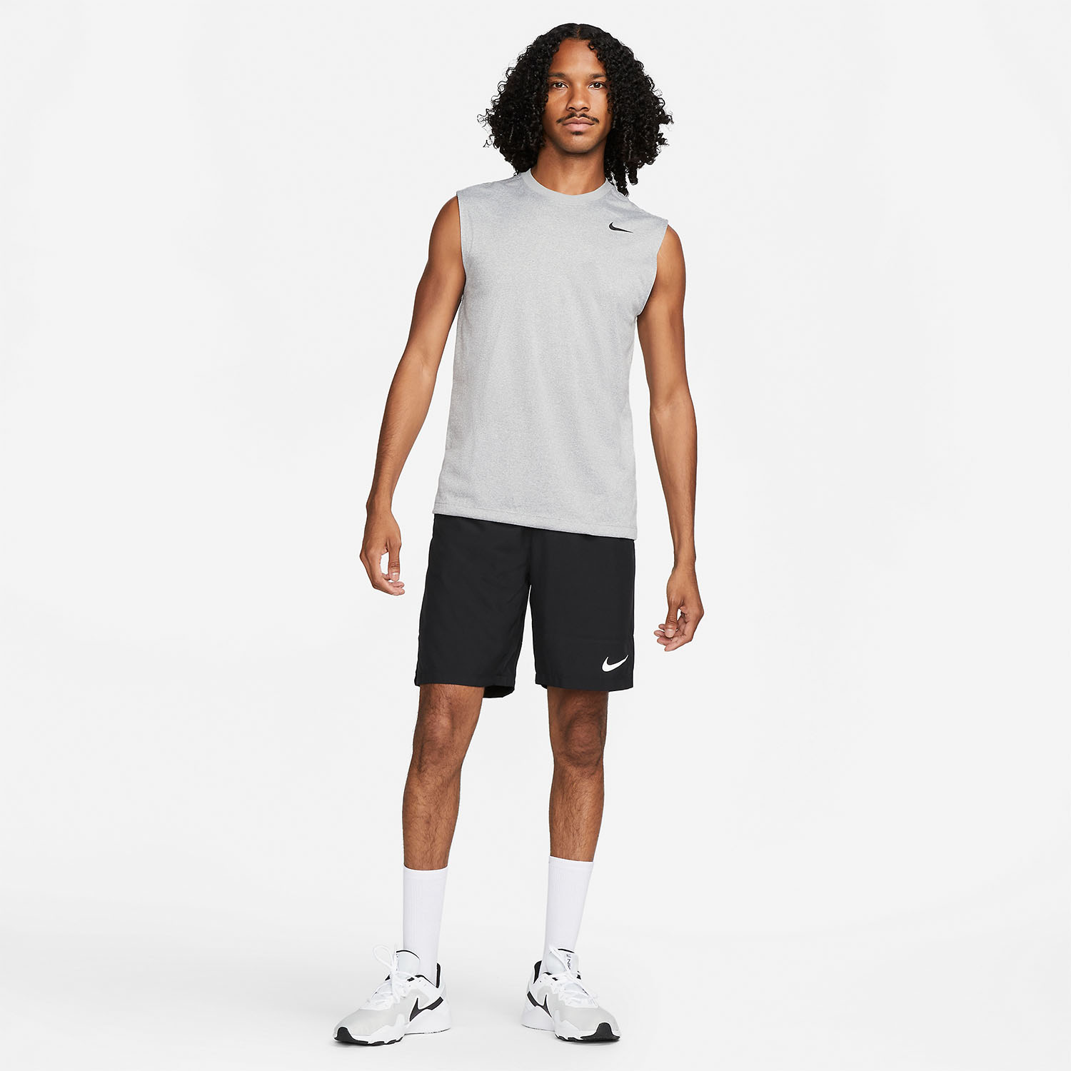 Nike Dri-FIT Legend Canotta - Tumbled Grey/Flt Silver/Htr/Black