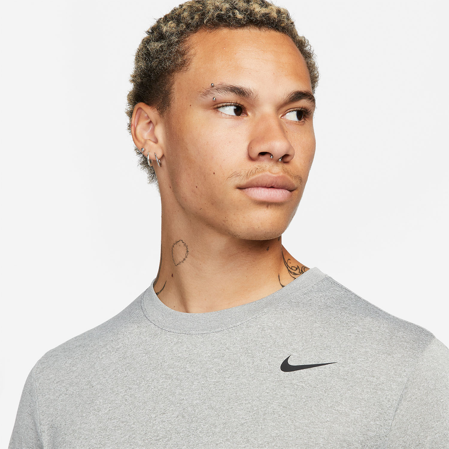 Nike Dri-FIT Legend Camisa - Tumbled Grey/Flt Silver Heather/Black