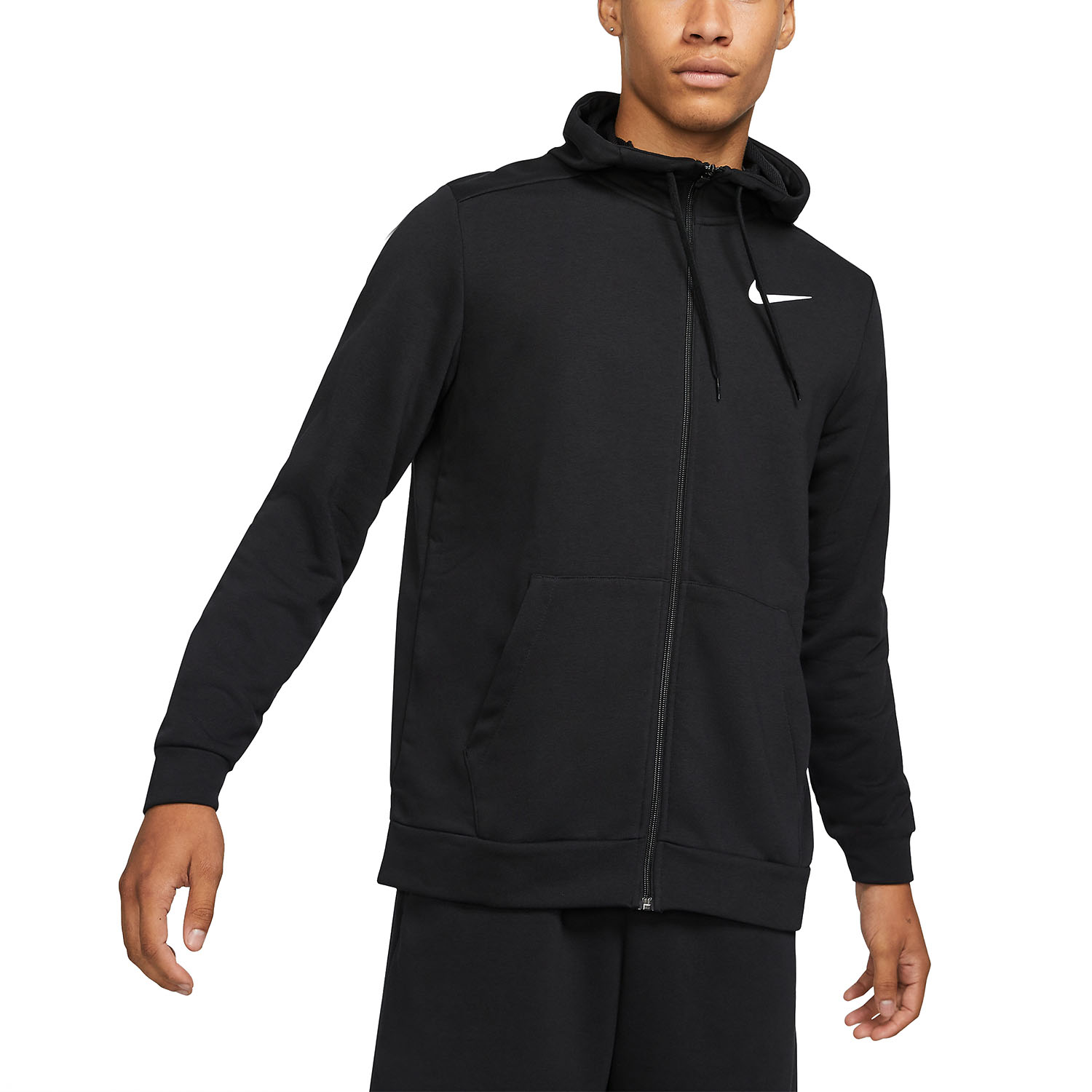 Nike Dri-FIT Logo Felpa - Black/White