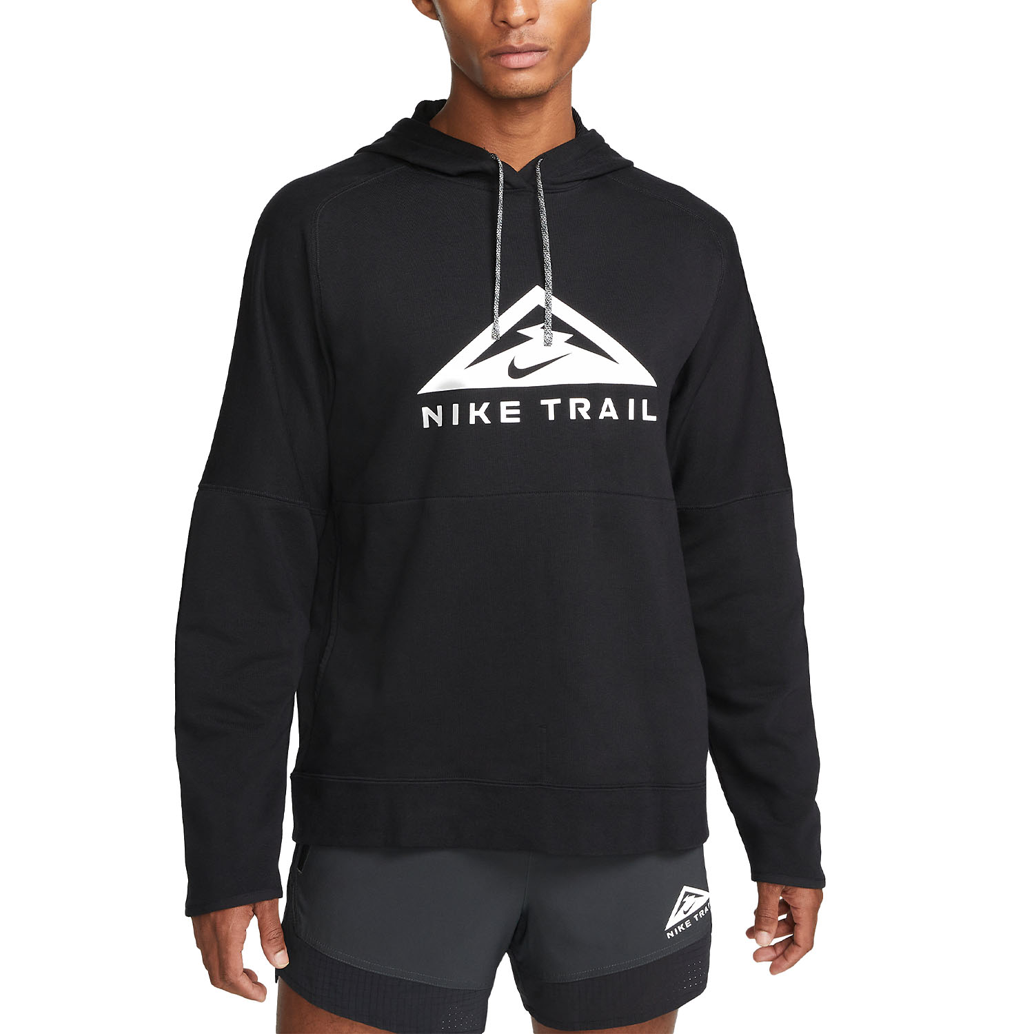 Nike Dri-FIT Off Sudadera de Trail Running Hombre - Black/White