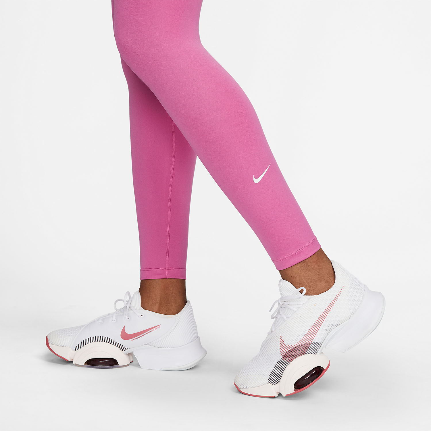 Nike Training One Dri-Fit mid rise leggings in fireberry pink