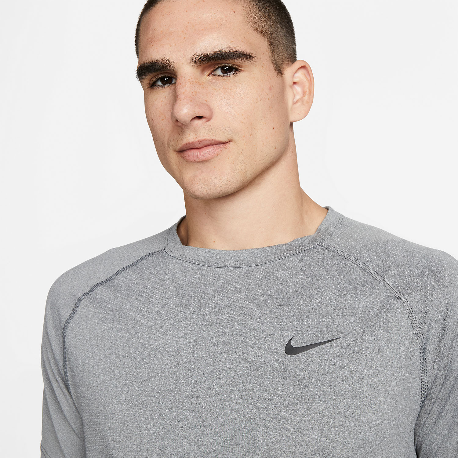 Nike Dri-FIT Ready Men's Training T-Shirt - Smoke Gray/Heater