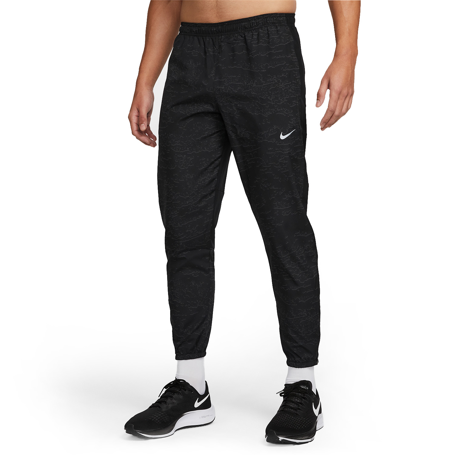 Nike Dri-FIT Swoosh Pantaloni - Black/Reflective Silver