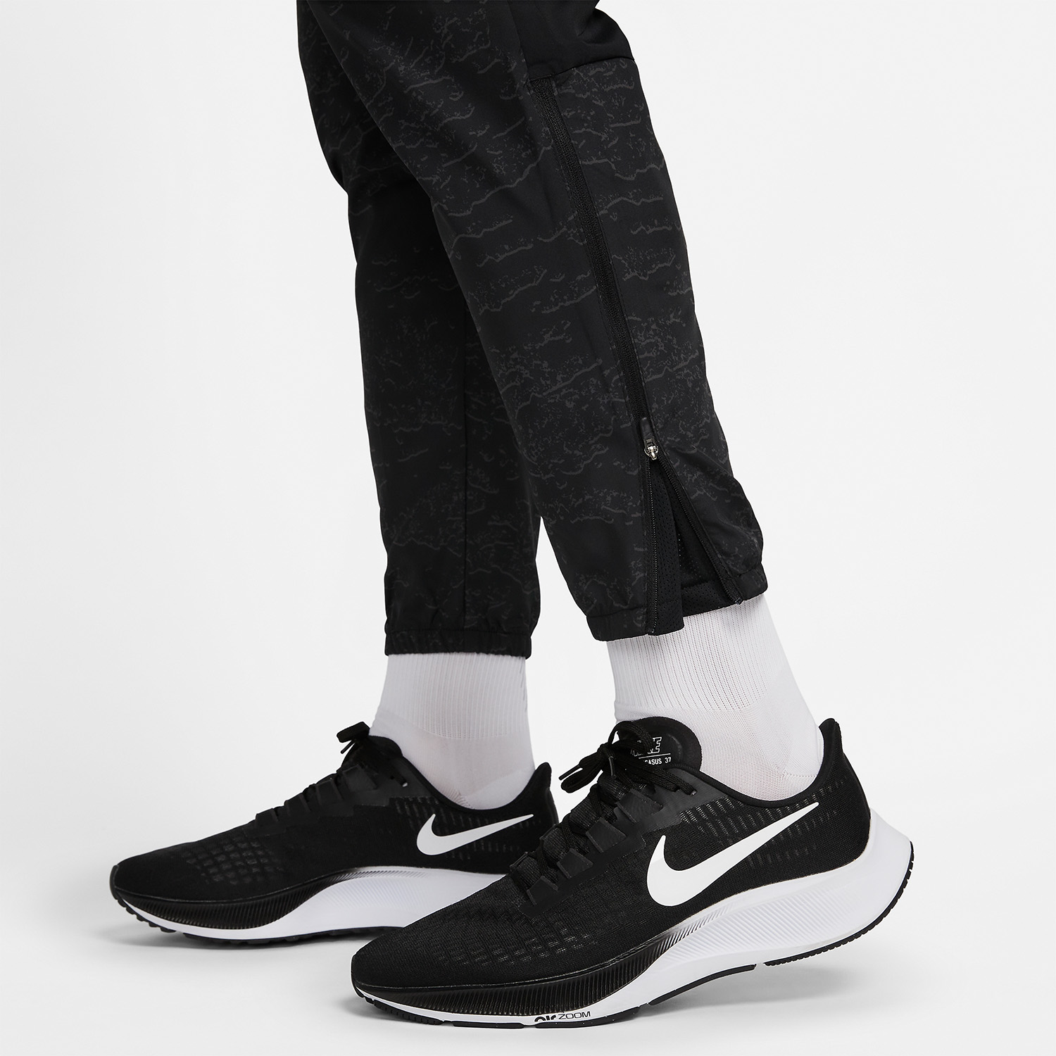 Nike Dri-FIT Swoosh Pantalones - Black/Reflective Silver