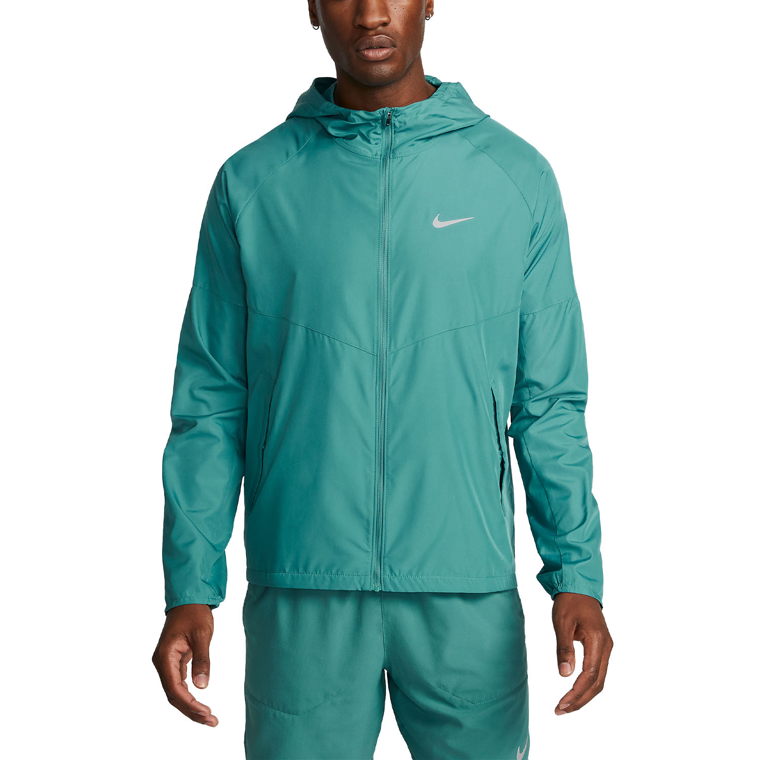 Nike Repel Miler Men's Running Jacket Black/Reflective Silver