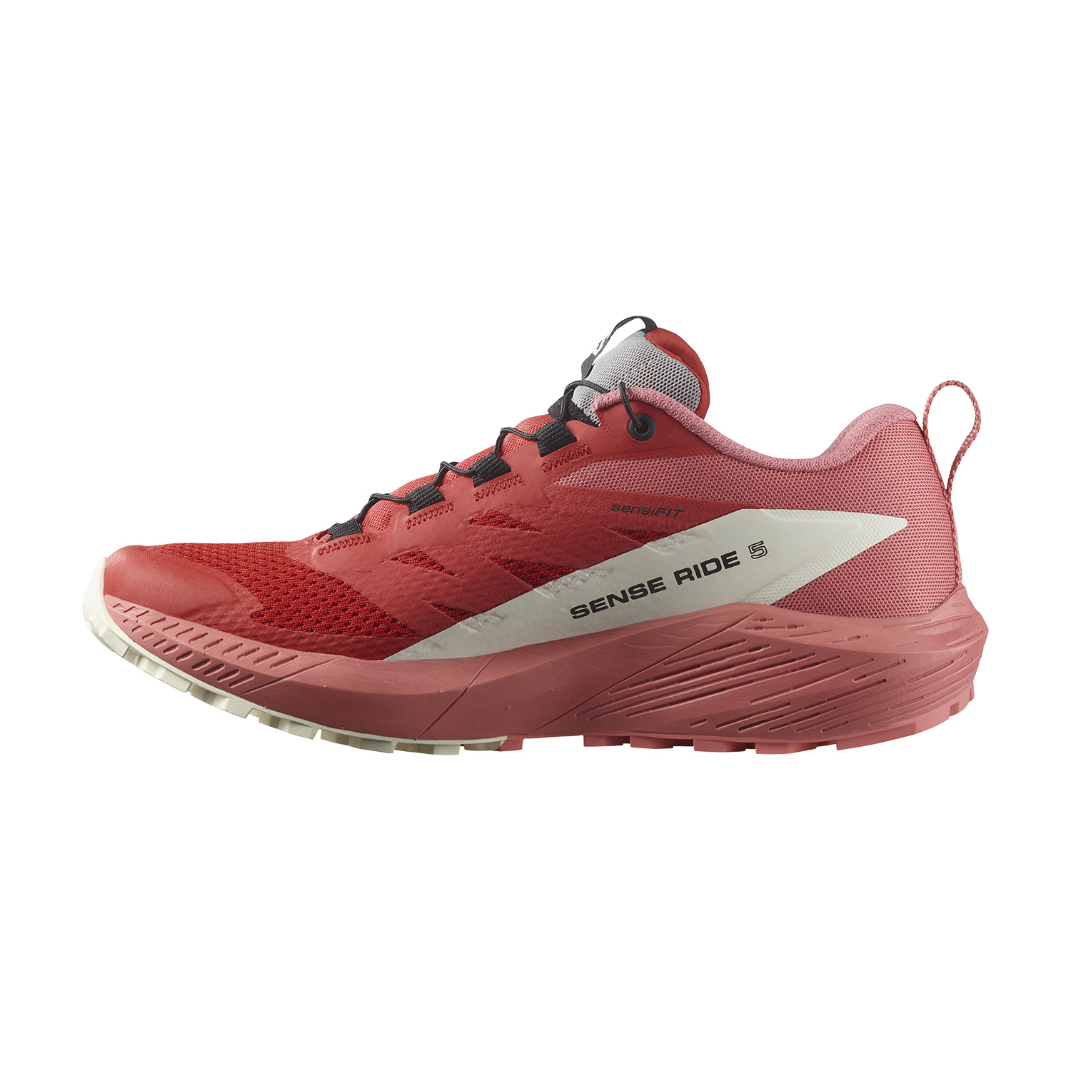 Salomon Sense Ride 5 - Tea Rose/Fiery Red/Vanilla Ice