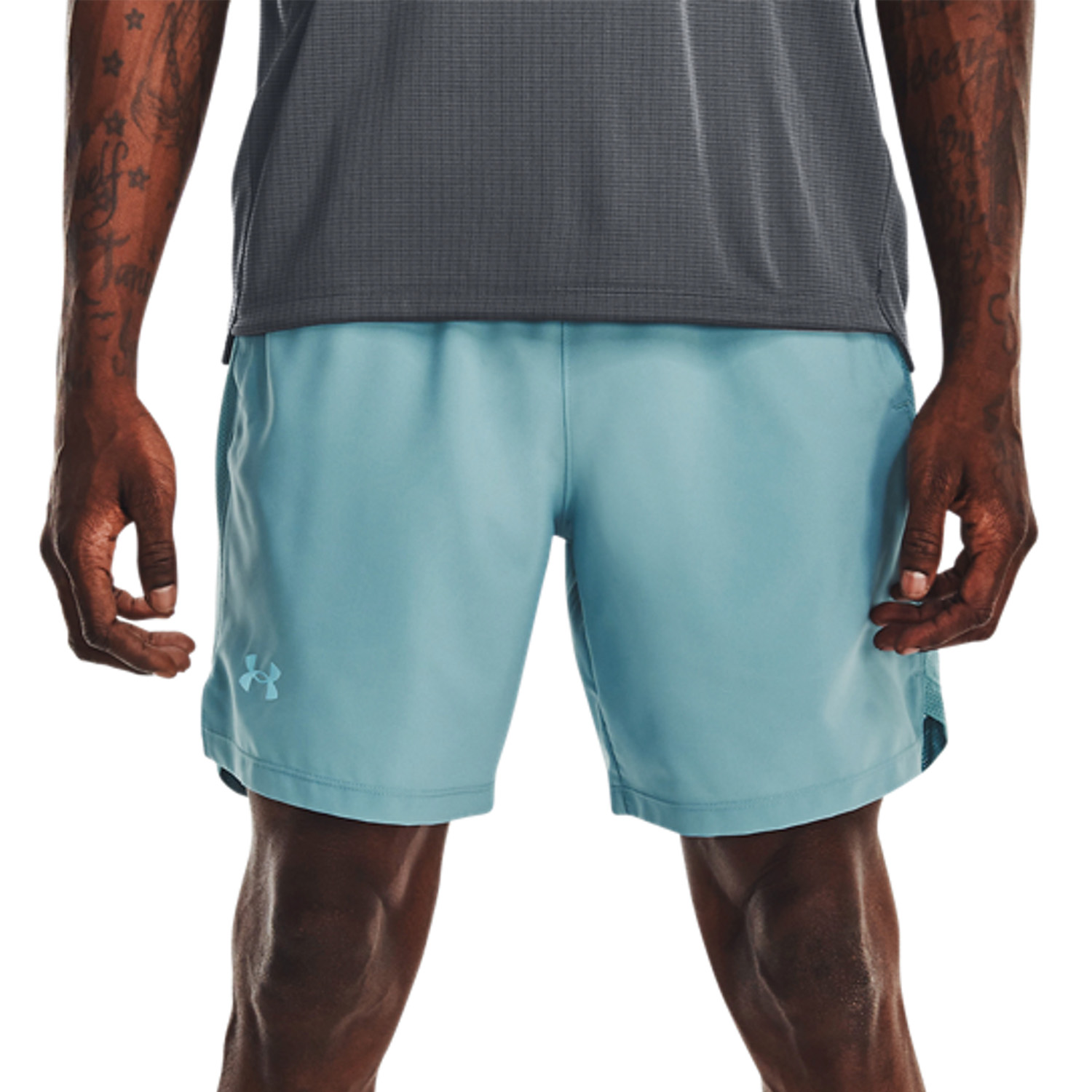 Under Armour Launch 7in Shorts - Still Water