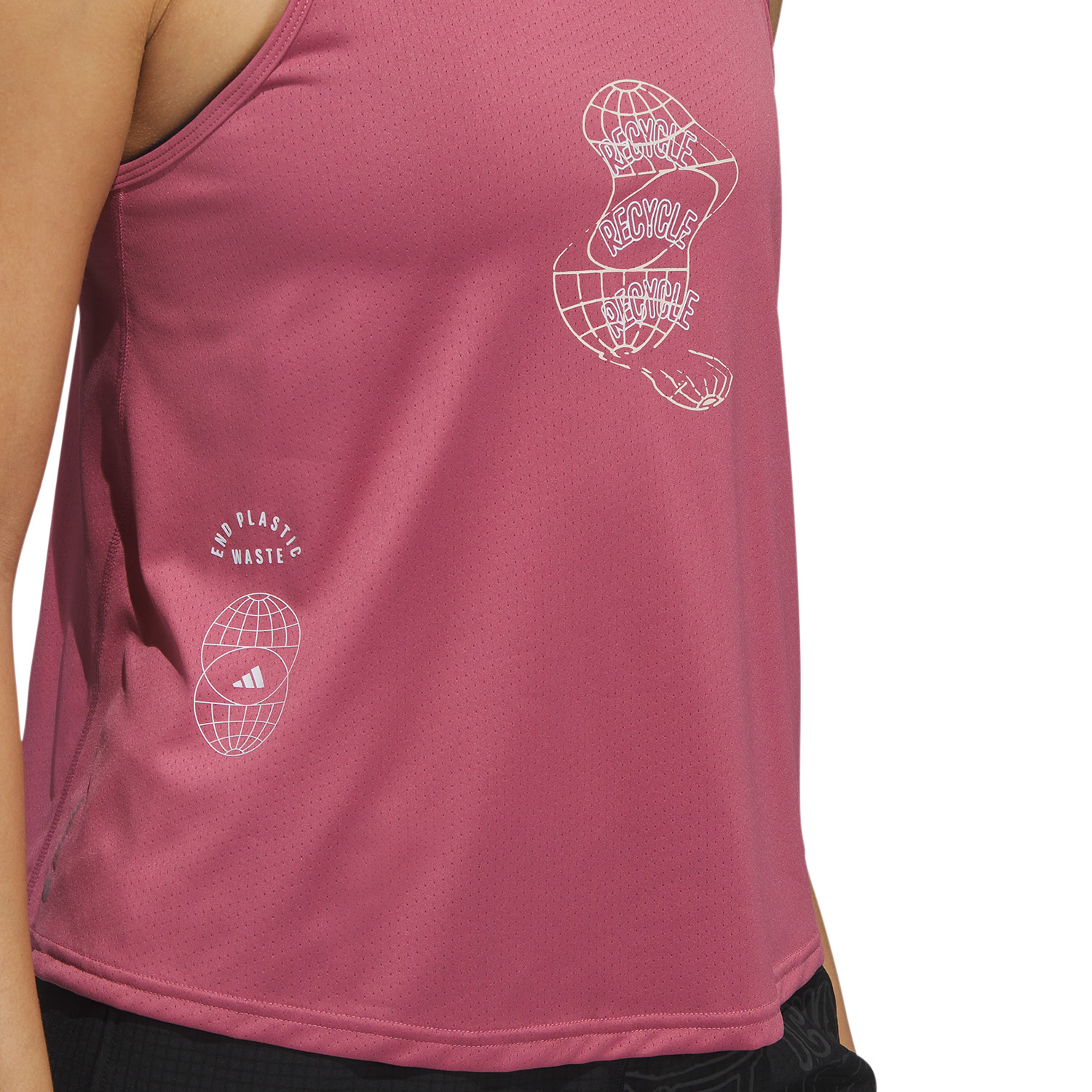 adidas Run For The Ocean Tank - Pink Strata