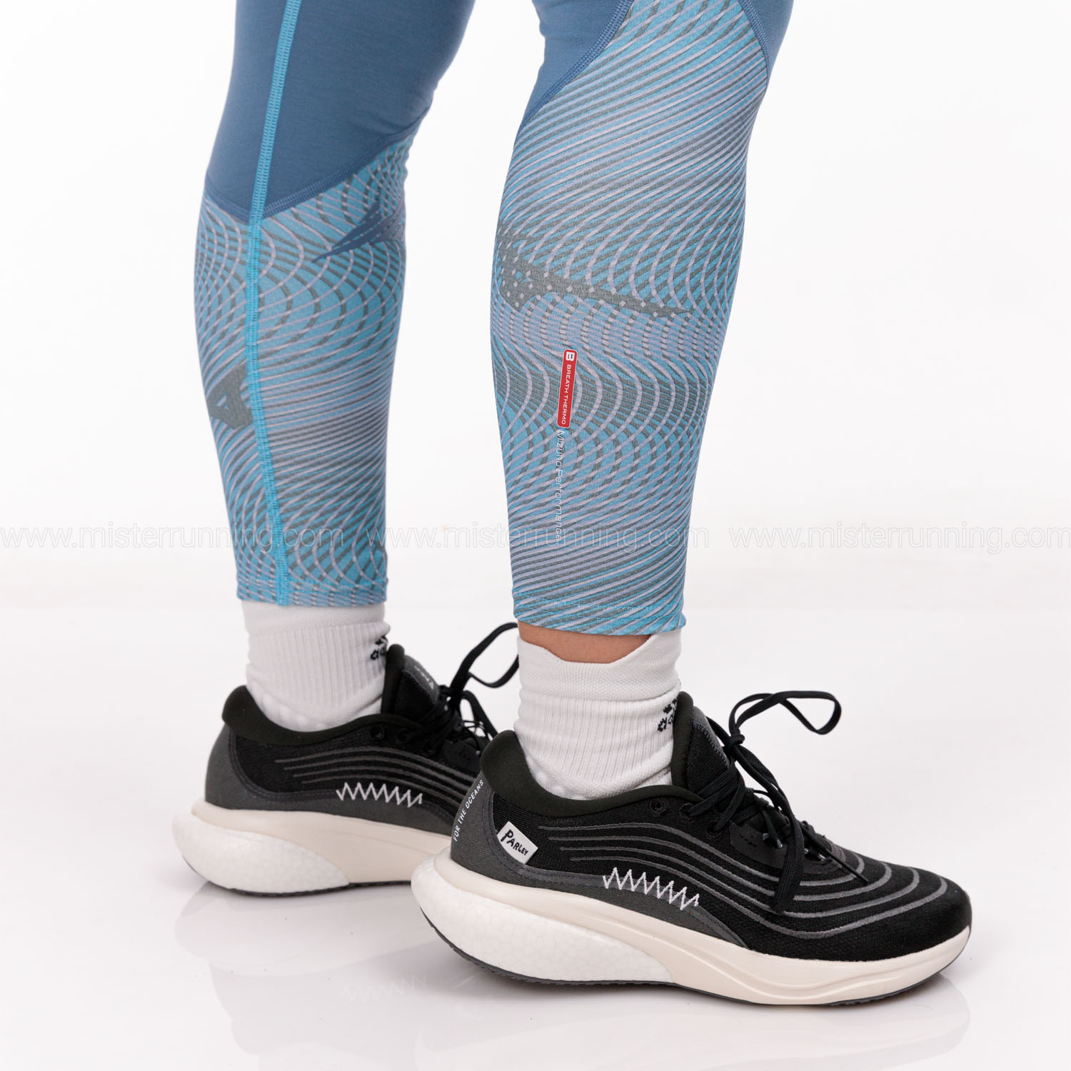 Mizuno Virtual Body G3 Long Tights - Milky Blue