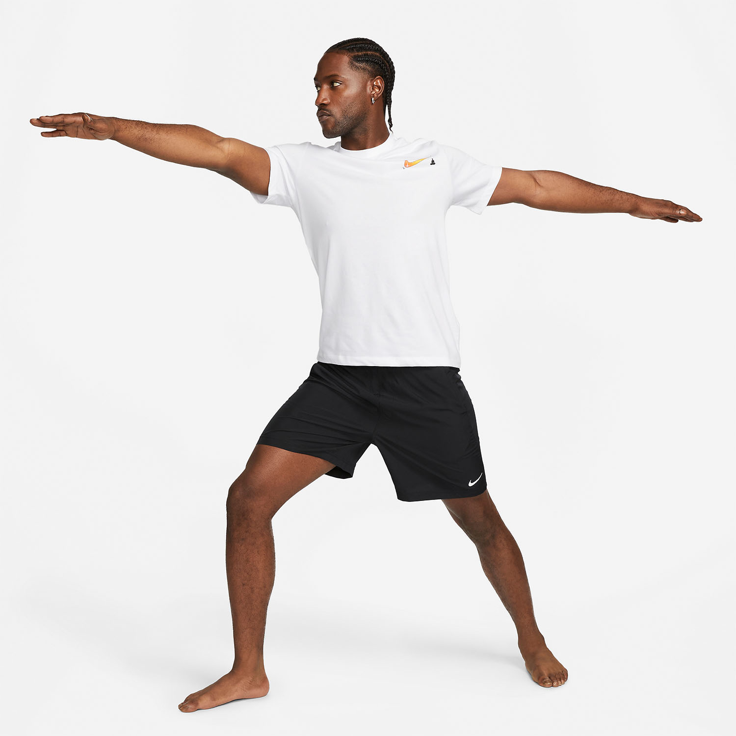 Nike Dri-FIT Form 7in Shorts - Black/White