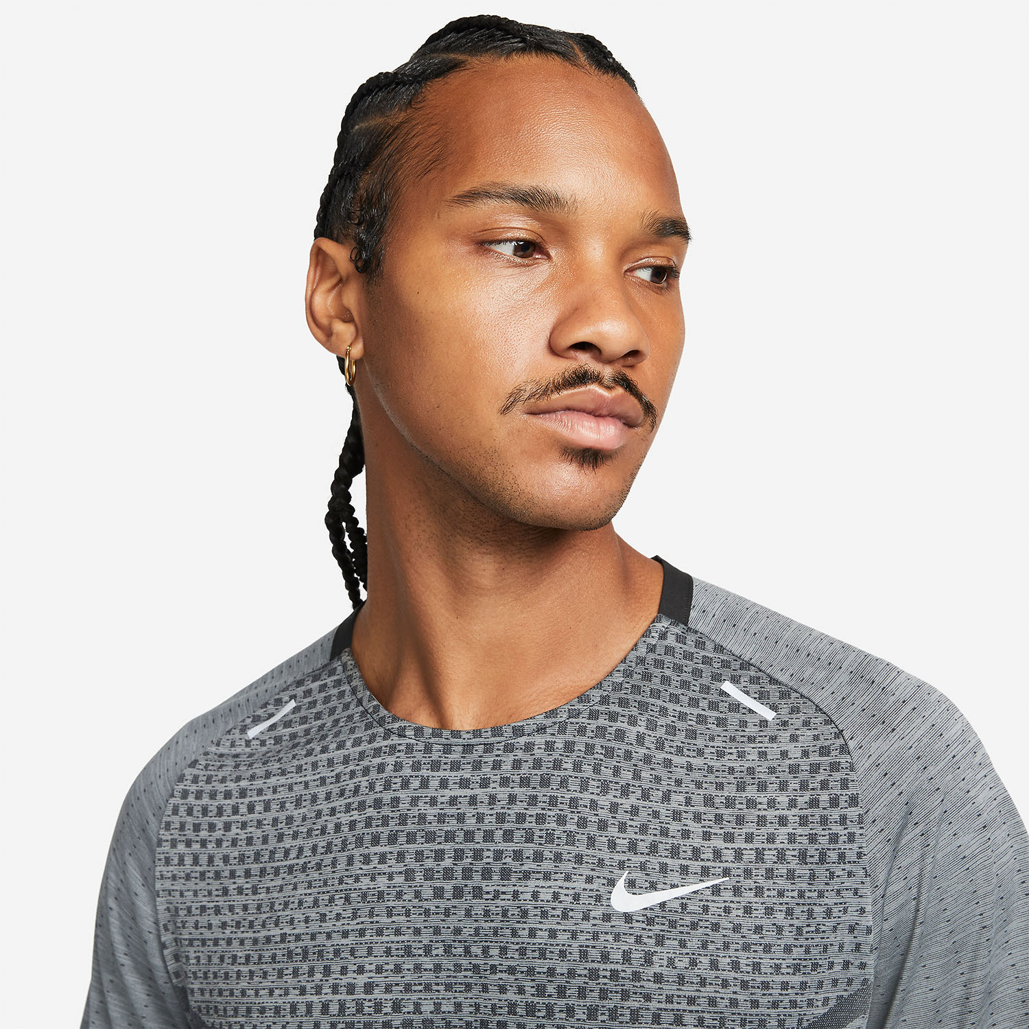 Nike Dri-FIT ADV Techknit Ultra Camiseta - Black/Smoke Grey/Reflective Silver