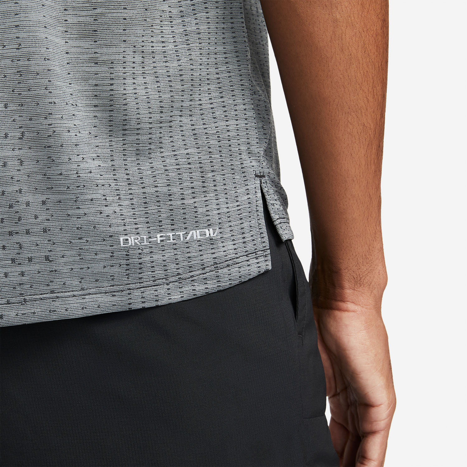 Nike Dri-FIT ADV Techknit Ultra Camiseta - Black/Smoke Grey/Reflective Silver