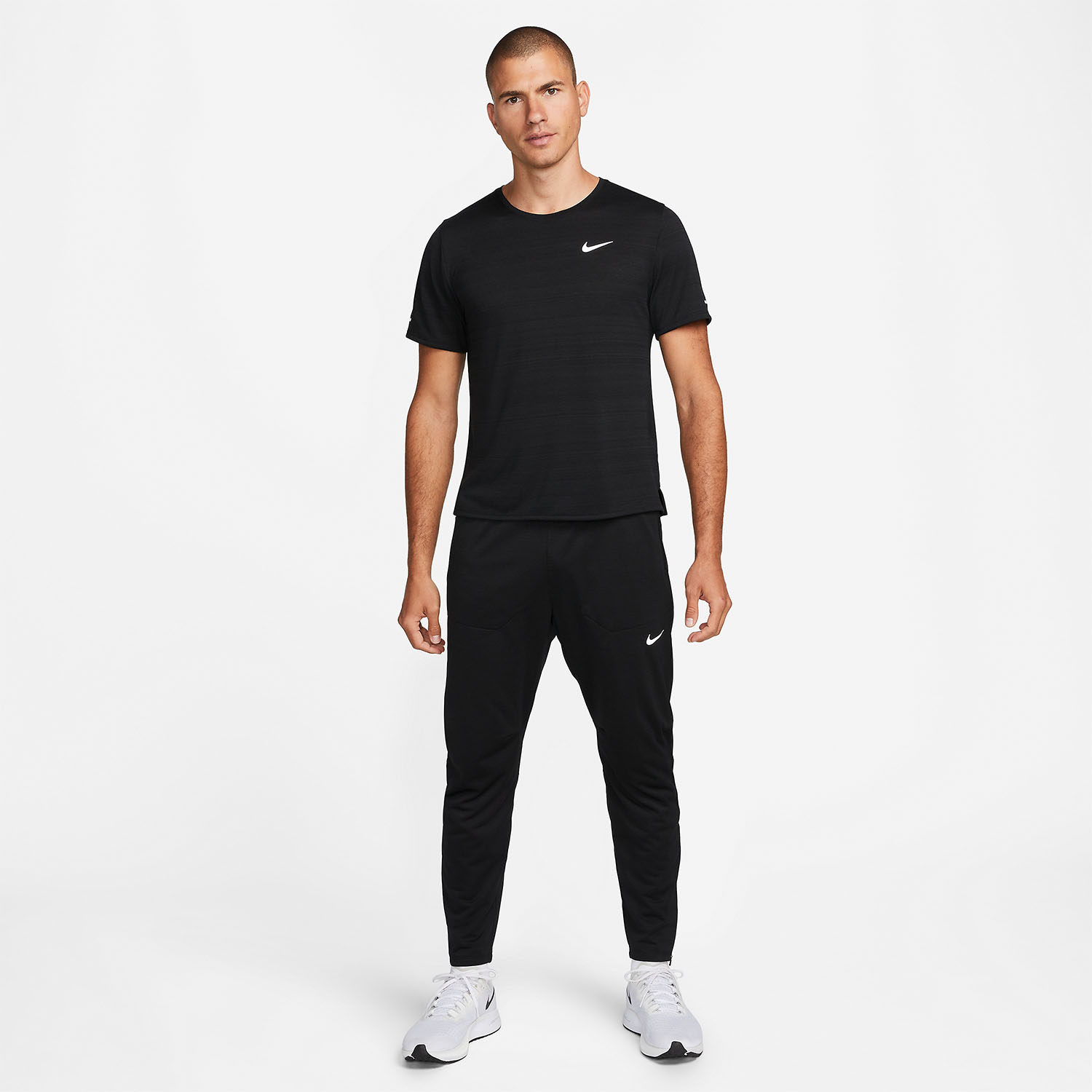 Nike Phenom Elite Men s Running Pants Black Reflective Silver
