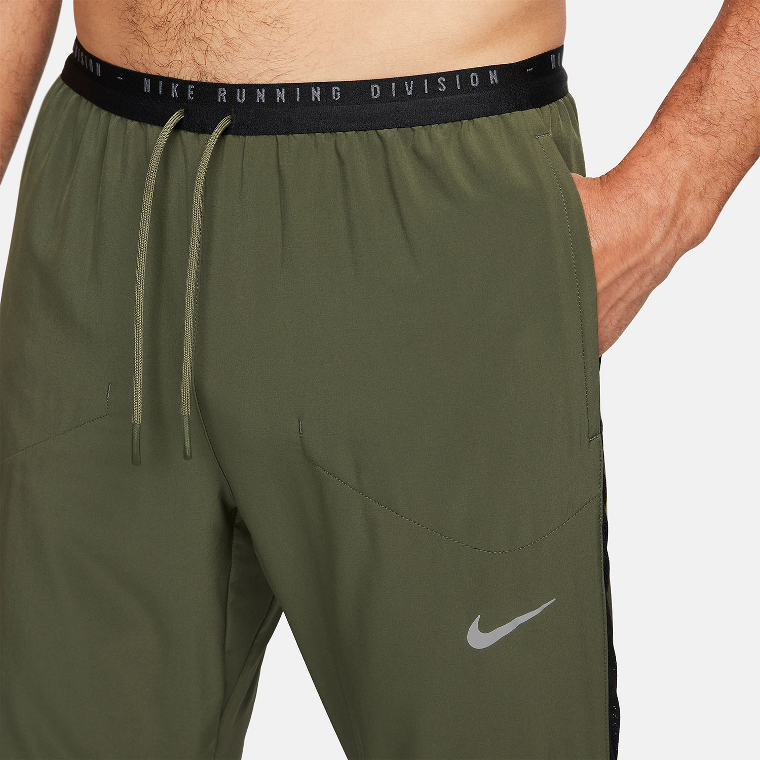 Nike Dri-FIT Run Division Phenom Pants - Cargo Khaki/Black/Reflective Silver