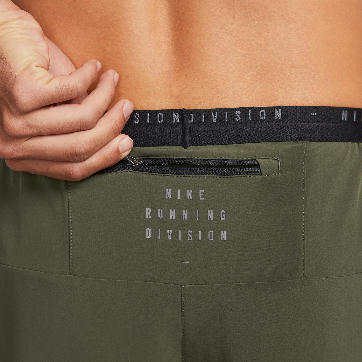 Nike Dri-FIT Run Division Phenom Pants - Cargo Khaki/Black/Reflective Silver