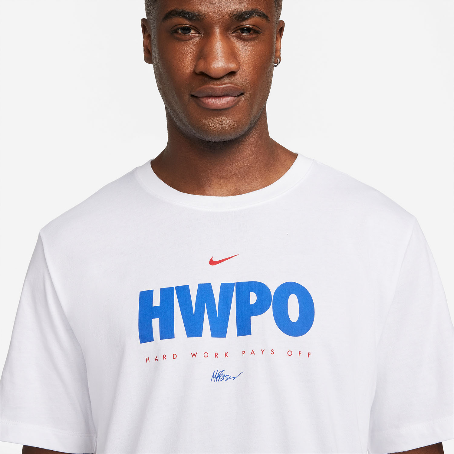 Nike Dri-FIT HWPO Maglietta - White/University Red