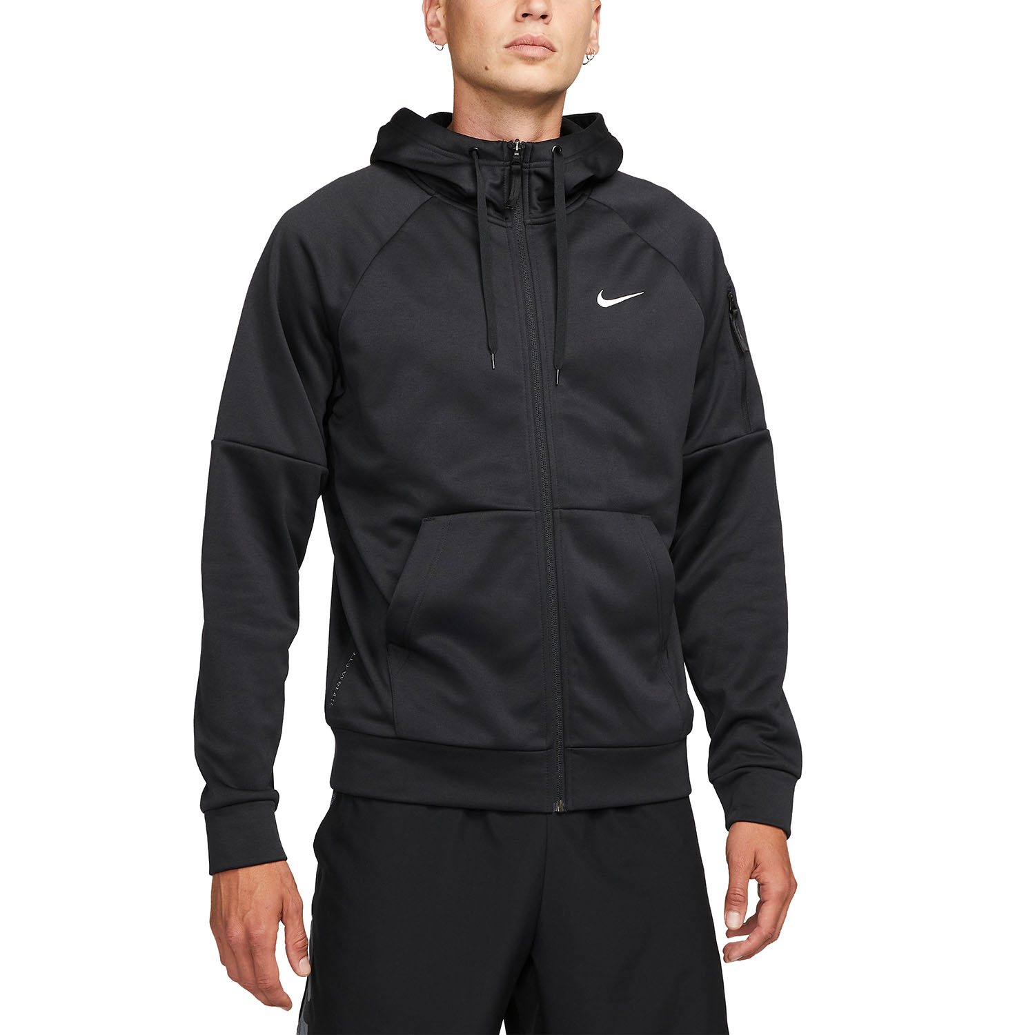 Nike Logo Therma-FIT Sudadera - Black/White