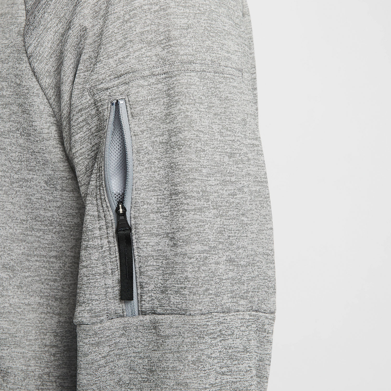 Nike Logo Therma-FIT Sudadera - Dark Grey Heather/Particle Grey/Black