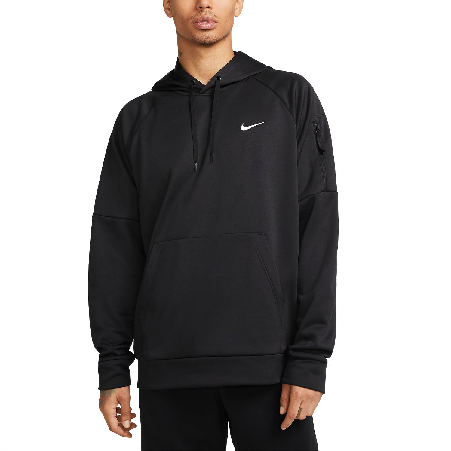 Nike Therma-FIT Swoosh Men's Training Hoodie - Black/White