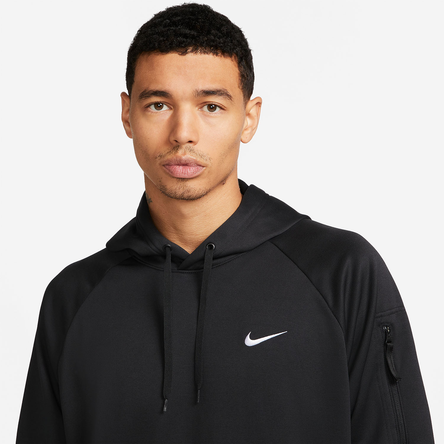 Nike Therma-FIT Swoosh Hoodie - Black/White