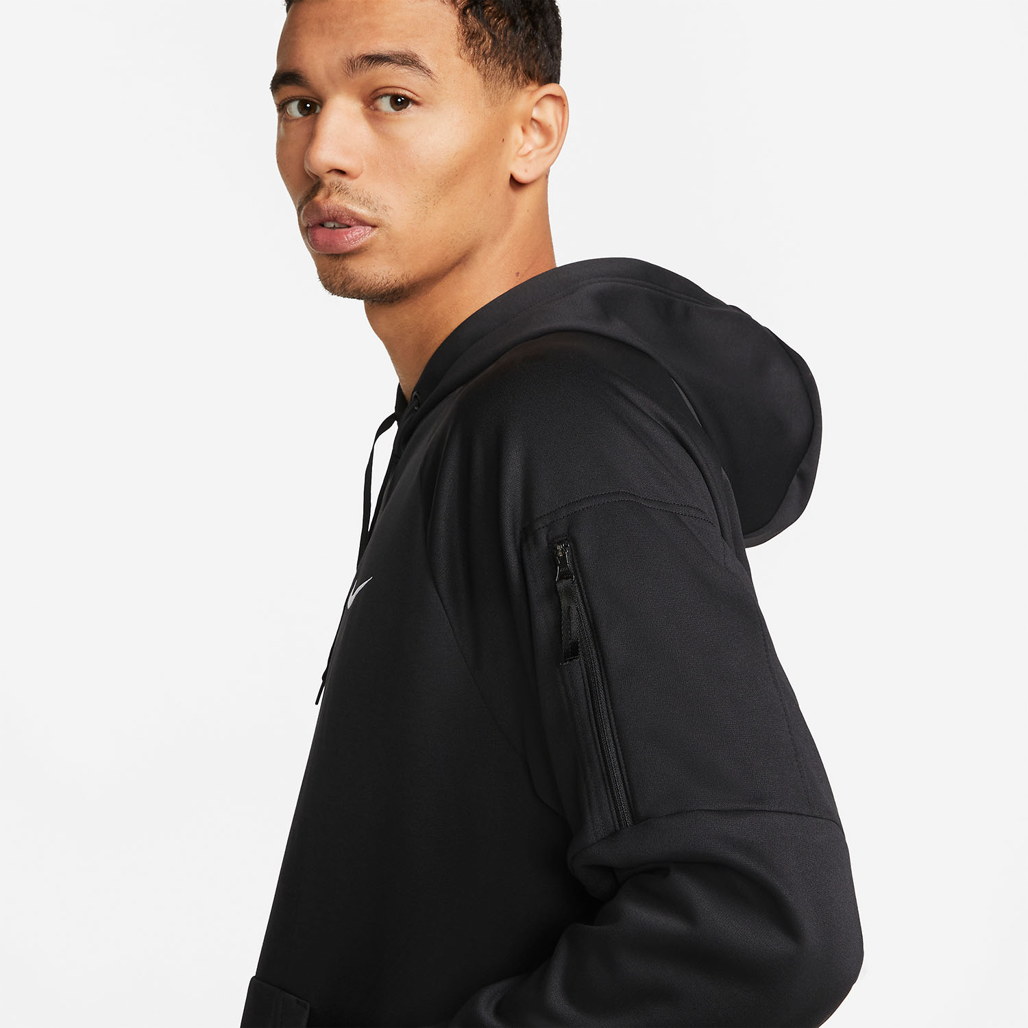 Nike Therma-FIT Swoosh Men's Training Hoodie - Black/White