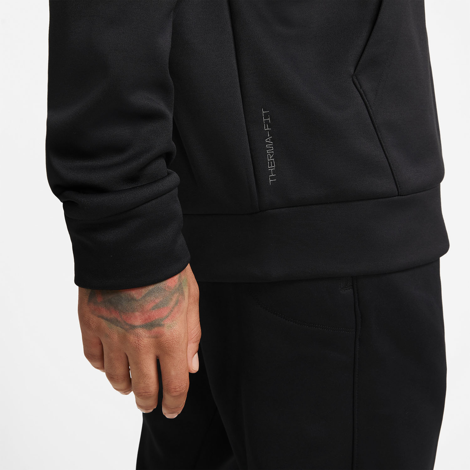 Nike Therma-FIT Swoosh Hoodie - Black/White