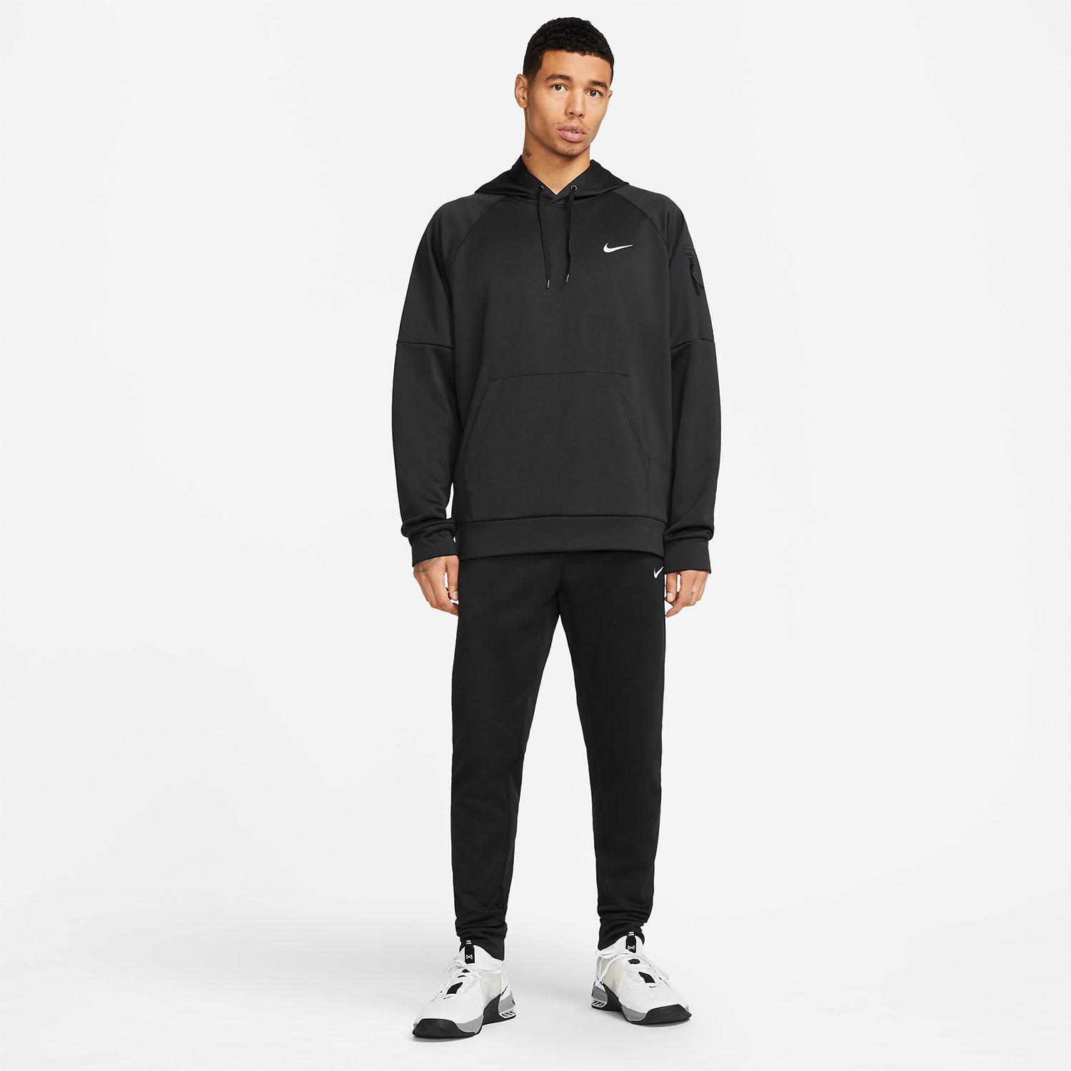 Nike Therma-FIT Swoosh Men's Training Hoodie - Black/White