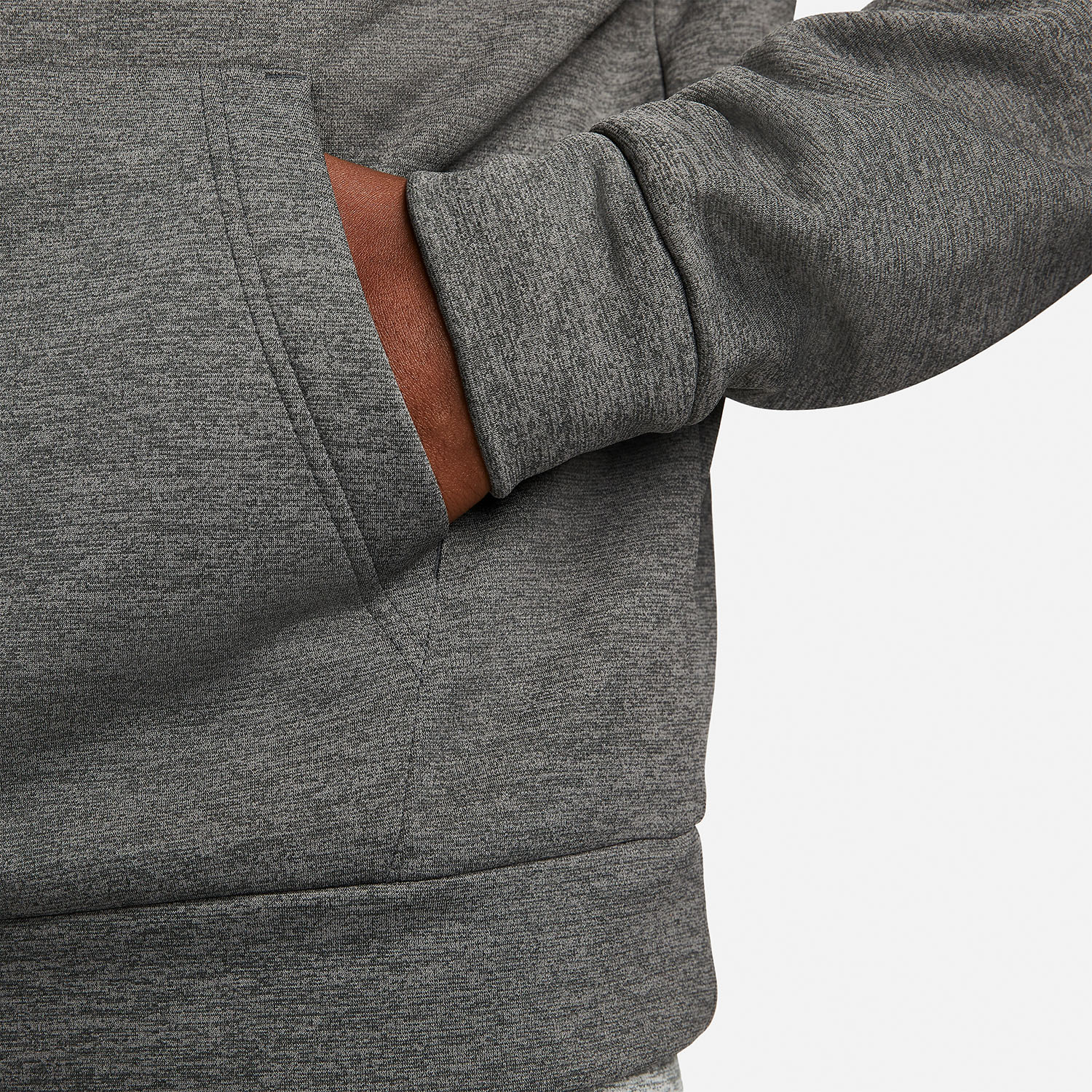 Nike Therma-FIT Swoosh Hoodie - Charcoal Heather/Dark Smoke Grey/Black