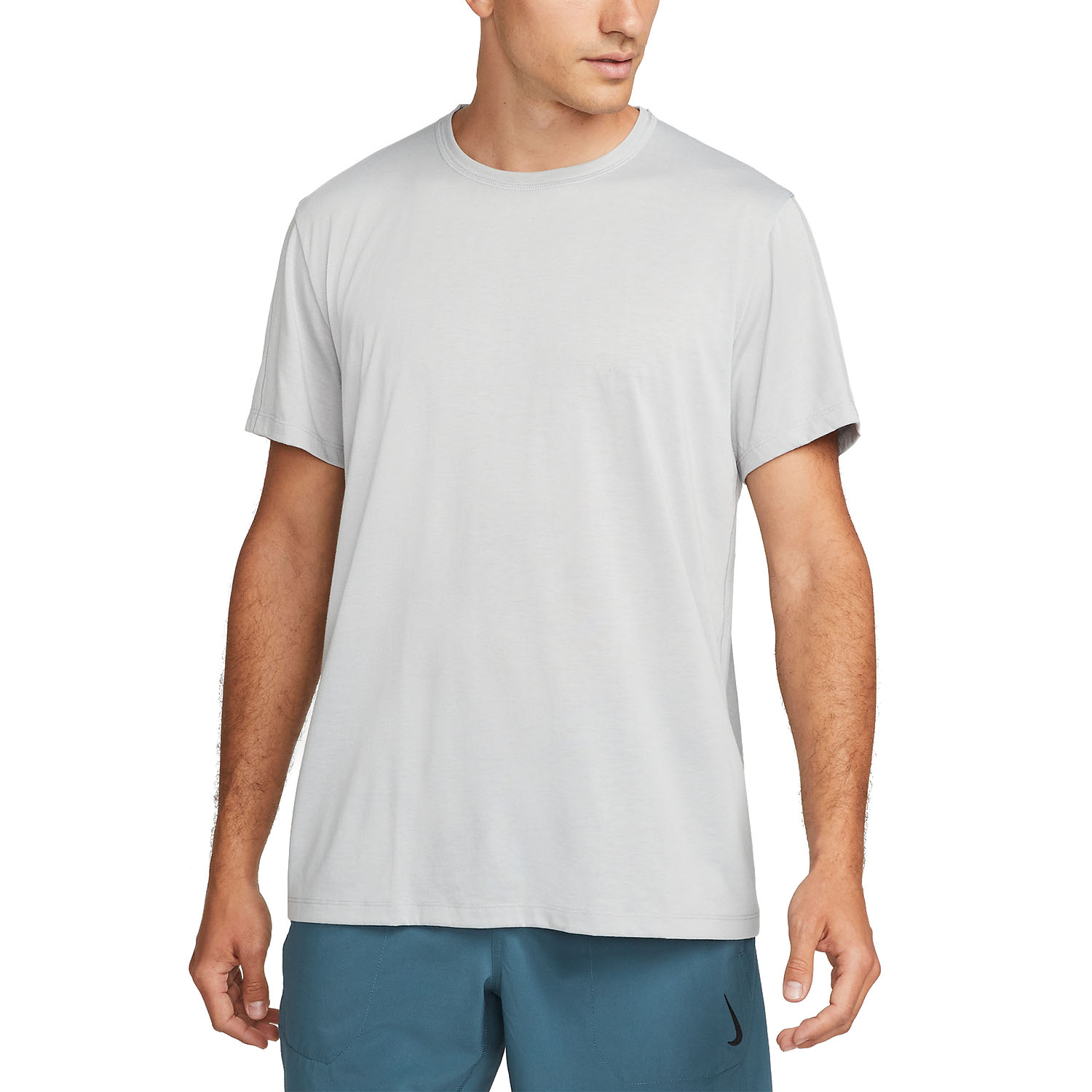Nike Dri-FIT Yoga Camiseta - Light Smoke Grey/Iron Grey