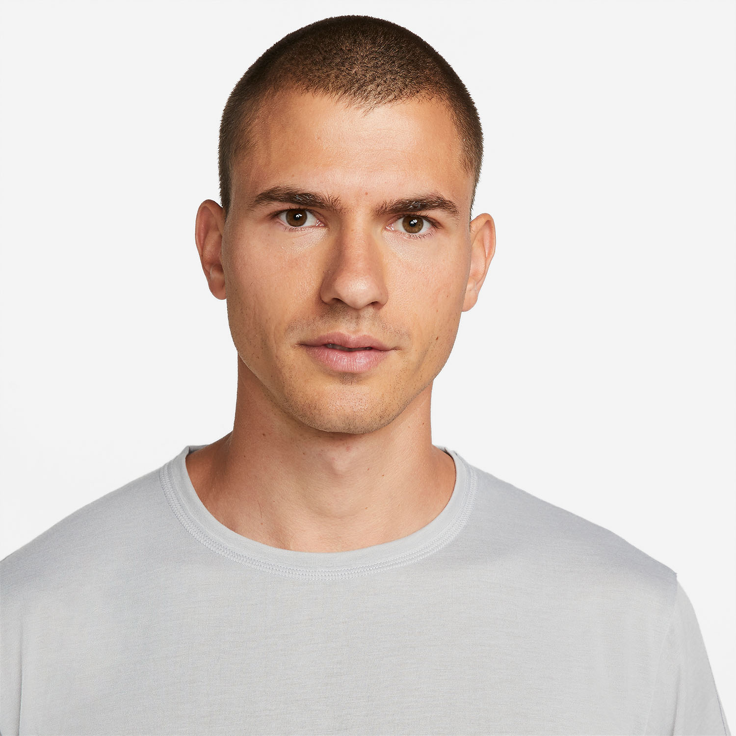 Nike Dri-FIT Yoga Camiseta - Light Smoke Grey/Iron Grey
