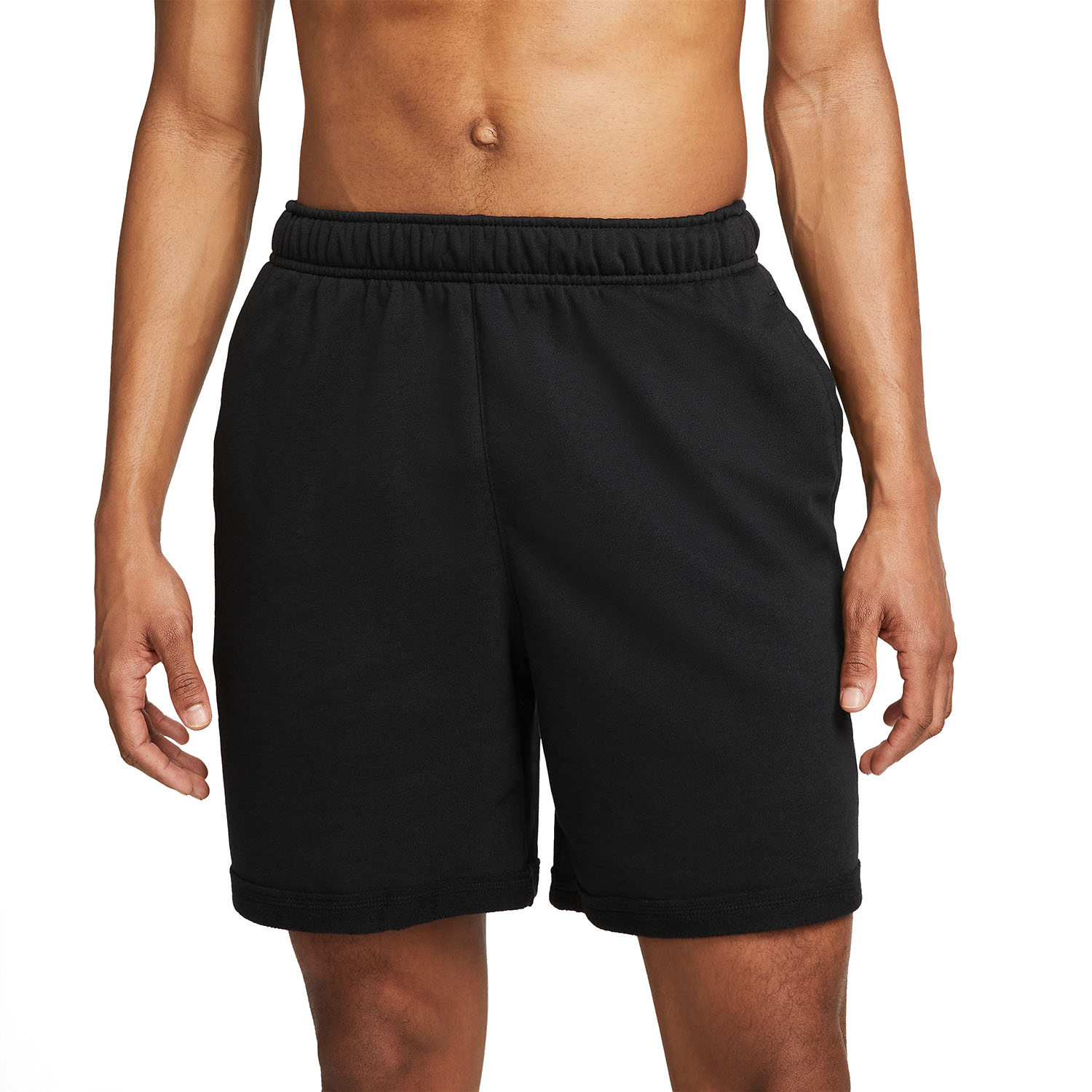 Nike Therma-FIT Yoga 7in Shorts - Black/Iron Grey