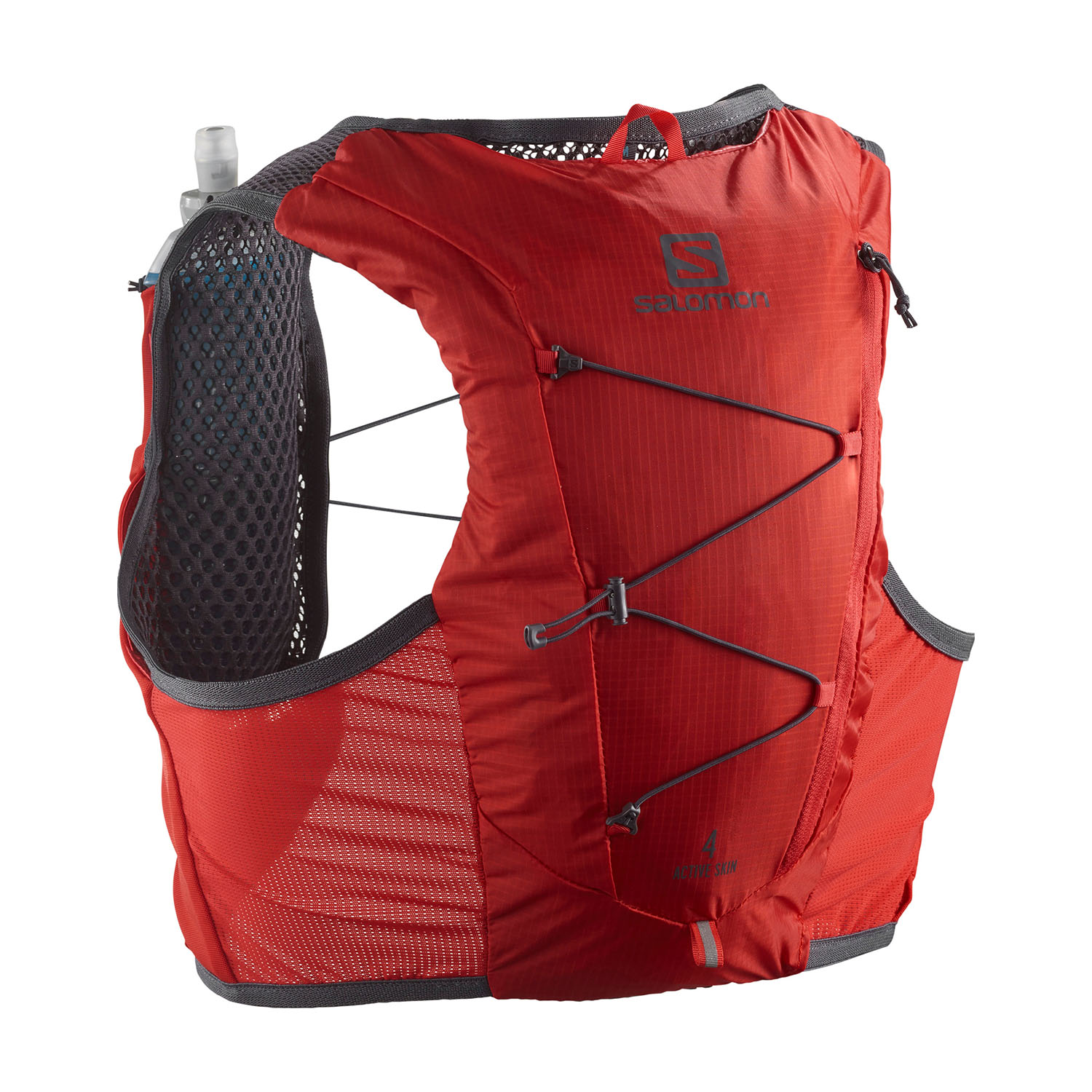 Salomon Active Skin 4 Set Zaino - Fiery Red/Ebony