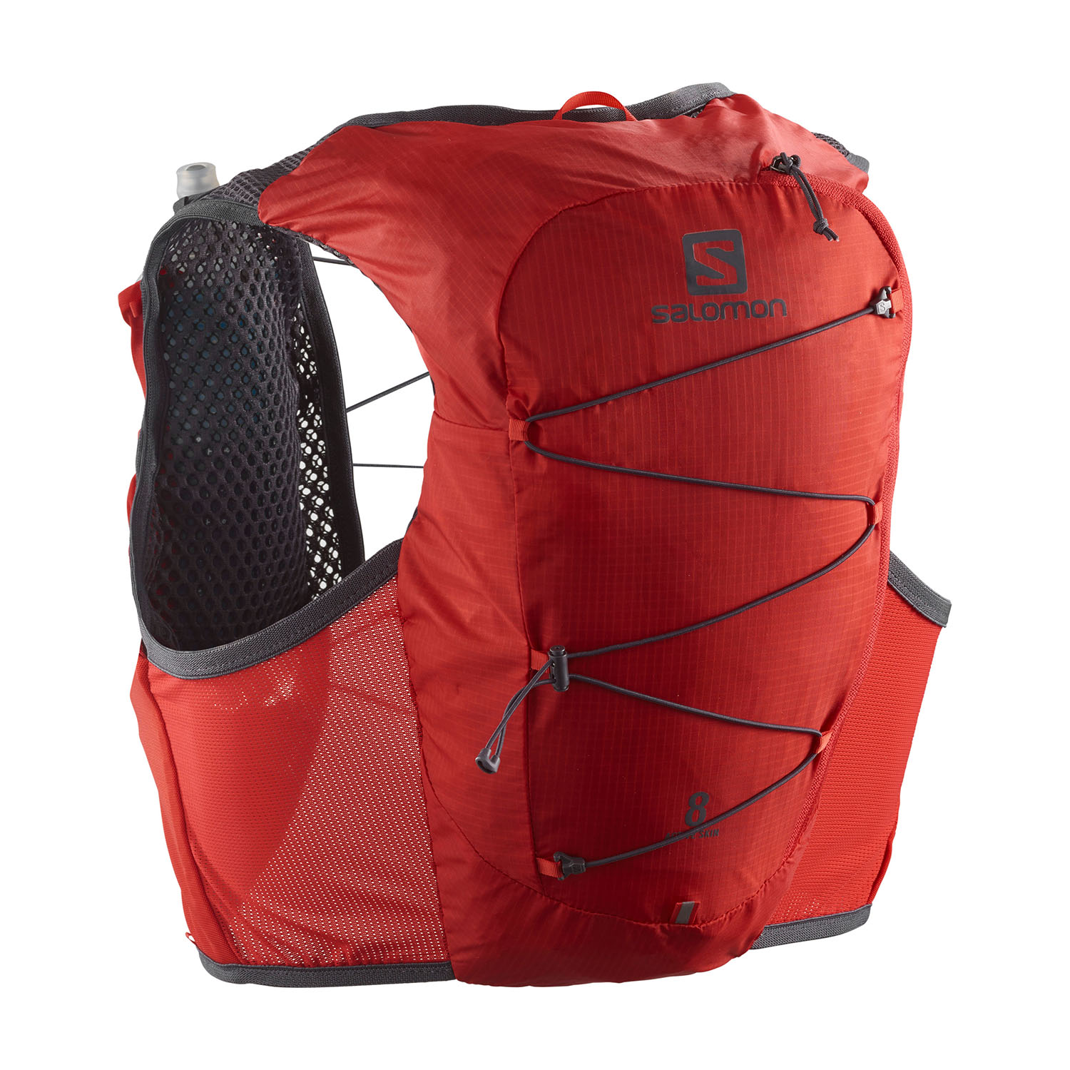 Mochila trail running Salomon S-Lab Advanced Skin 3 12 Set ROJA