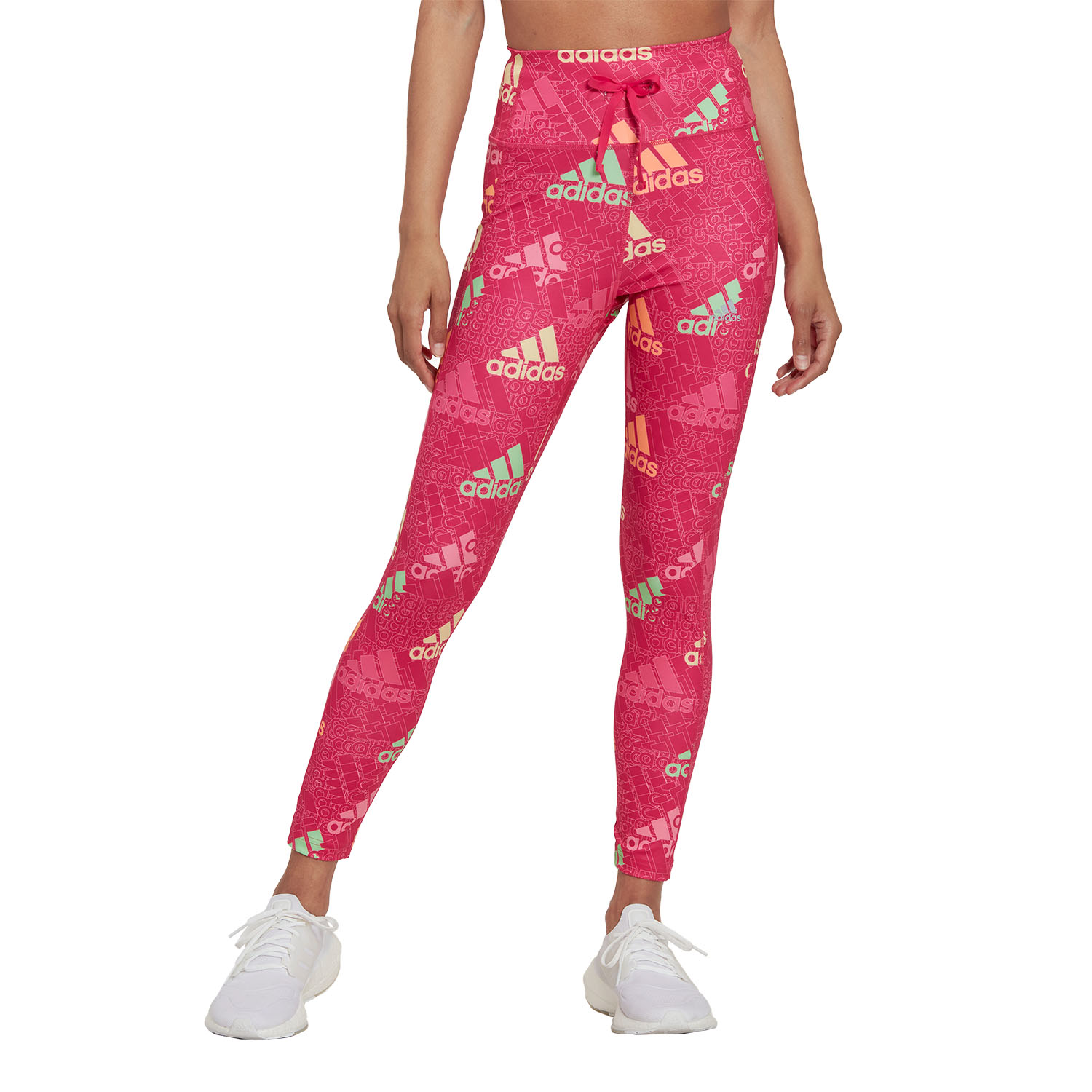 adidas Brand Love 7/8 Women's Running Tights - Blipnk/PulMag