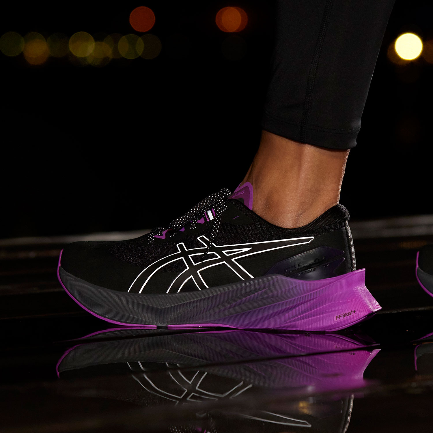 Asics Novablast 3 Lite Show Women's Running Shoes - Black/Orchid