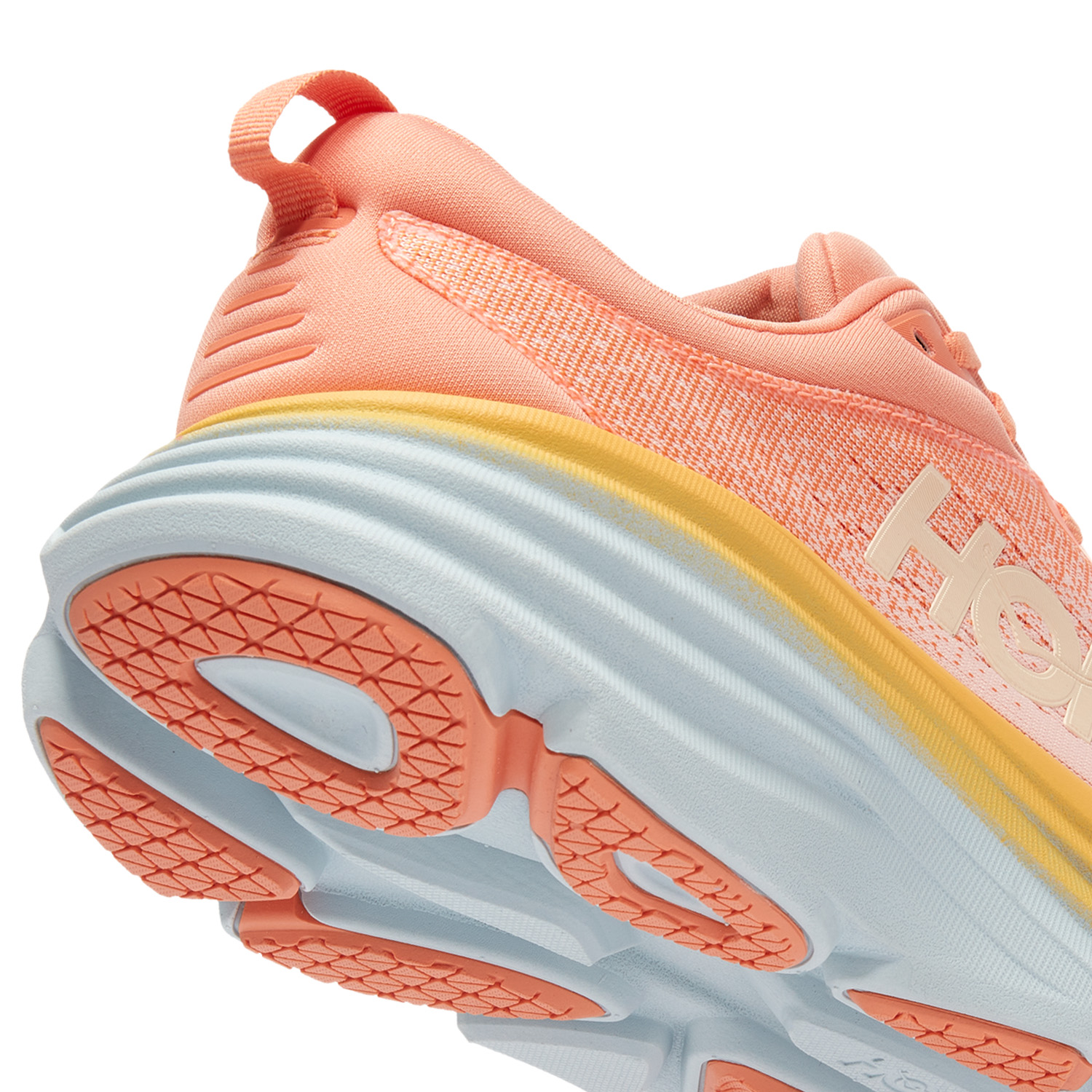 Hoka Bondi 8 - Shell Coral/Peach Parfait