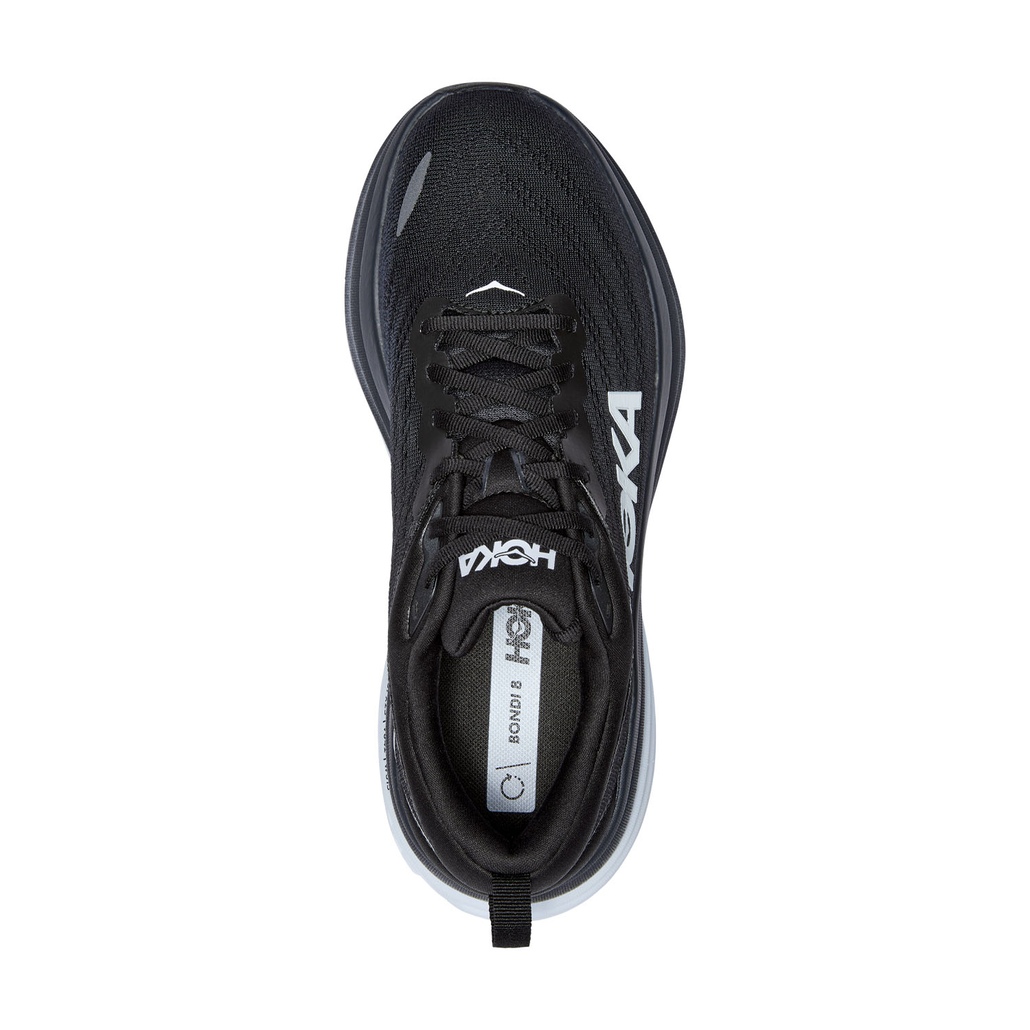 Hoka Bondi 8 Wide - Black/White