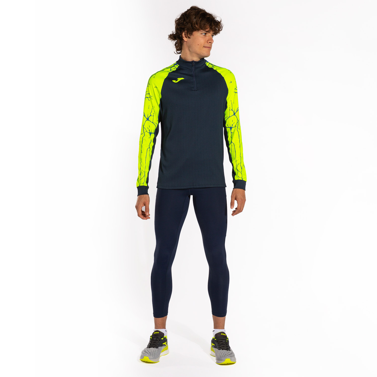 Joma Elite IX Shirt - Navy/Fluor Yellow