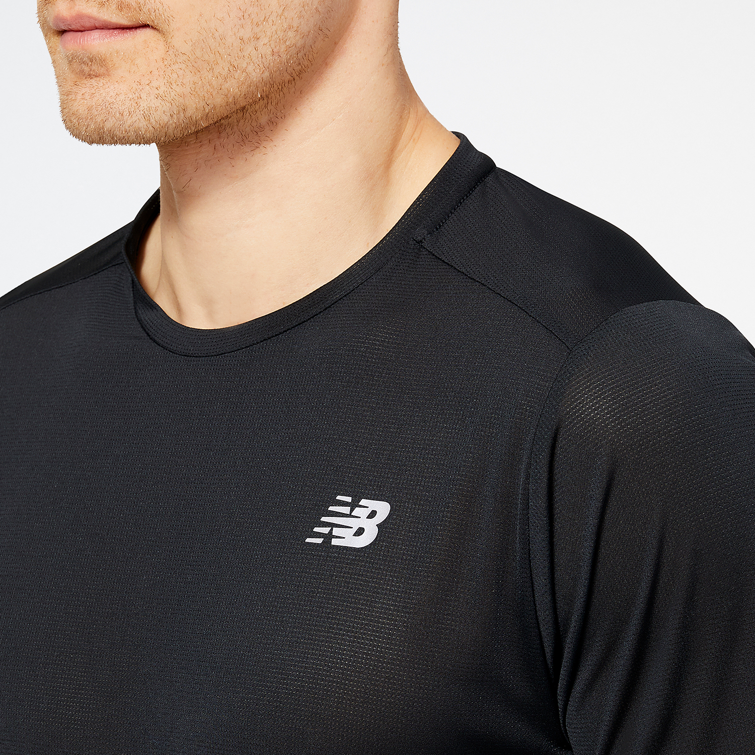 New Balance Accelerate Logo Camiseta - Black