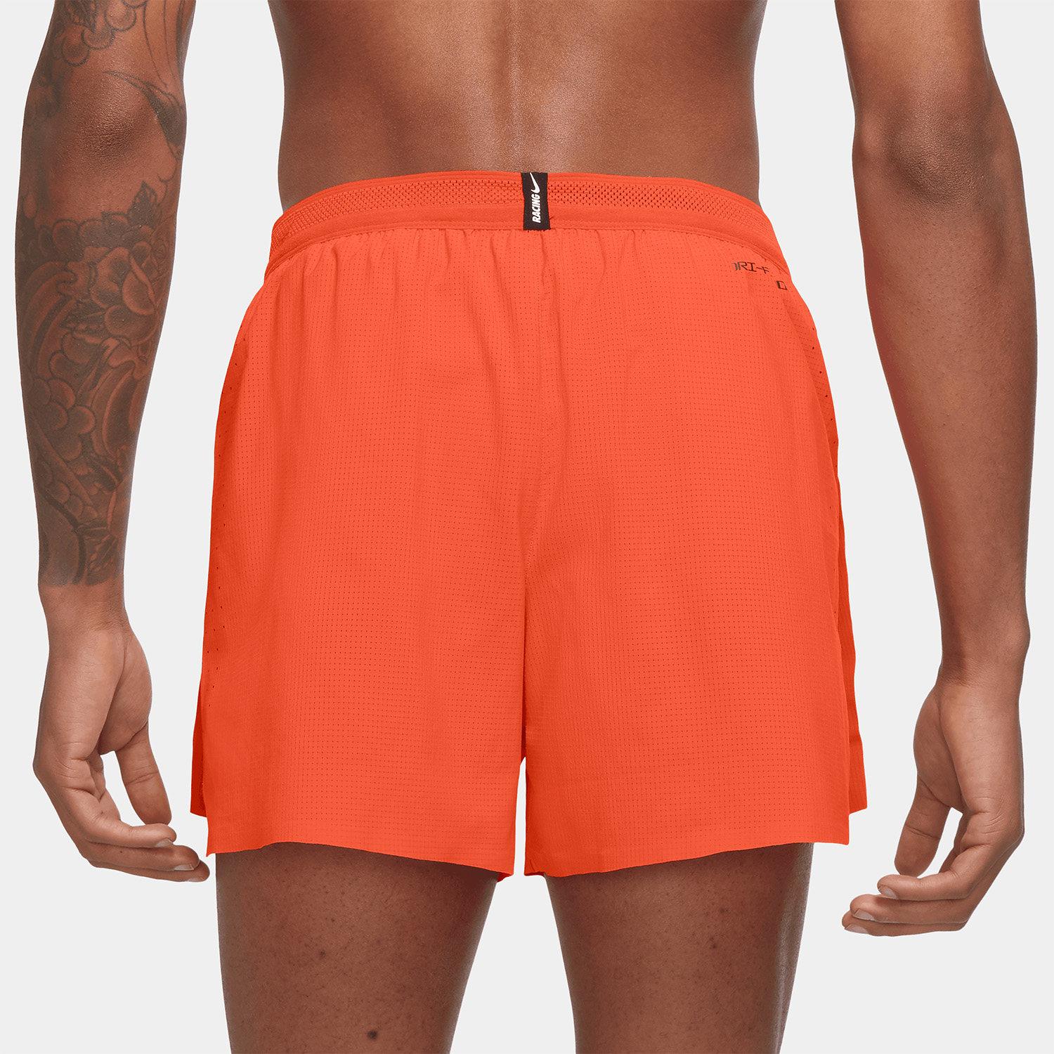 Nike Aeroswift 4in Men's Running Shorts - Orange/Ghost Green