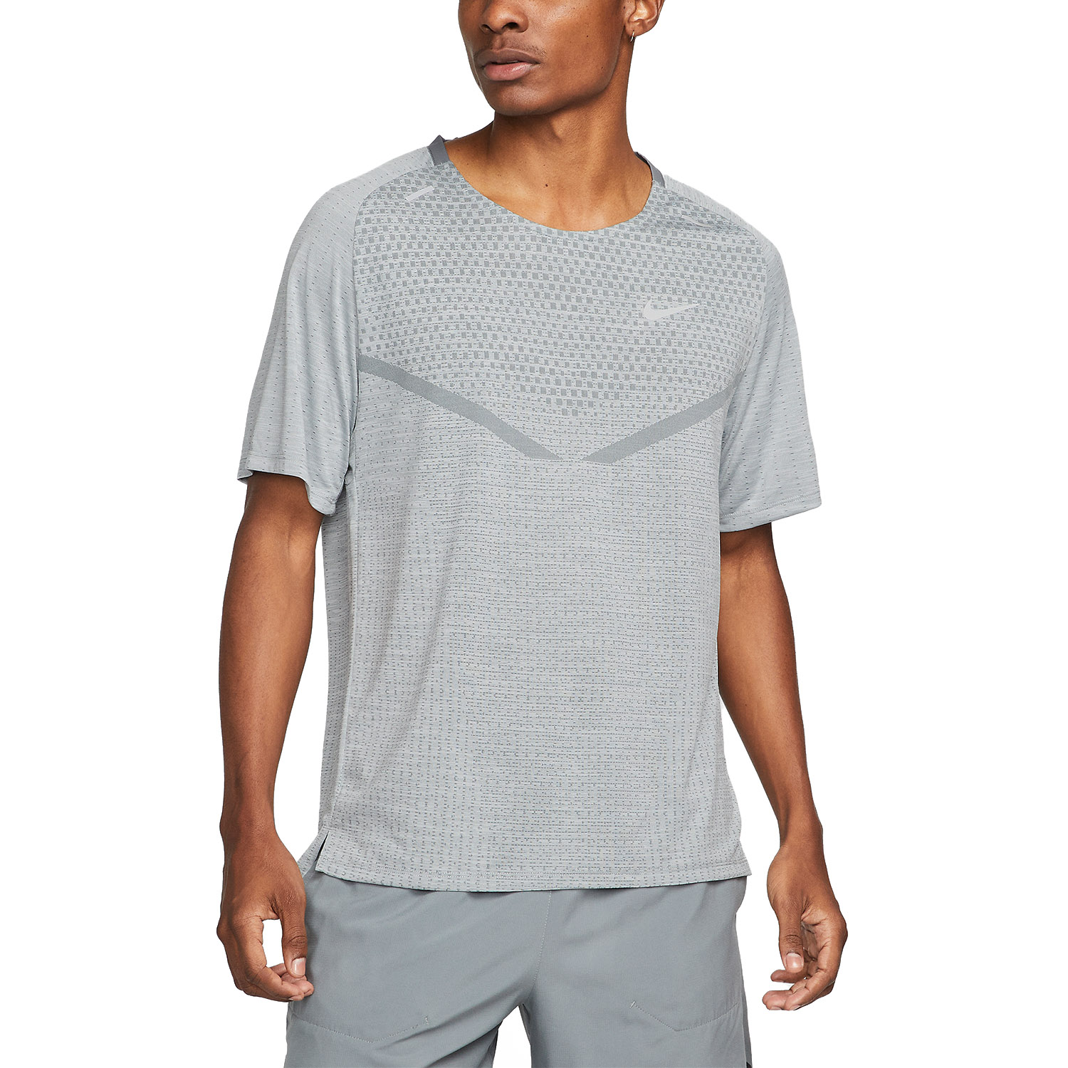 Nike Dri-FIT ADV Techknit Ultra Camiseta - Smoke Grey/Grey Fog/Reflective Silver