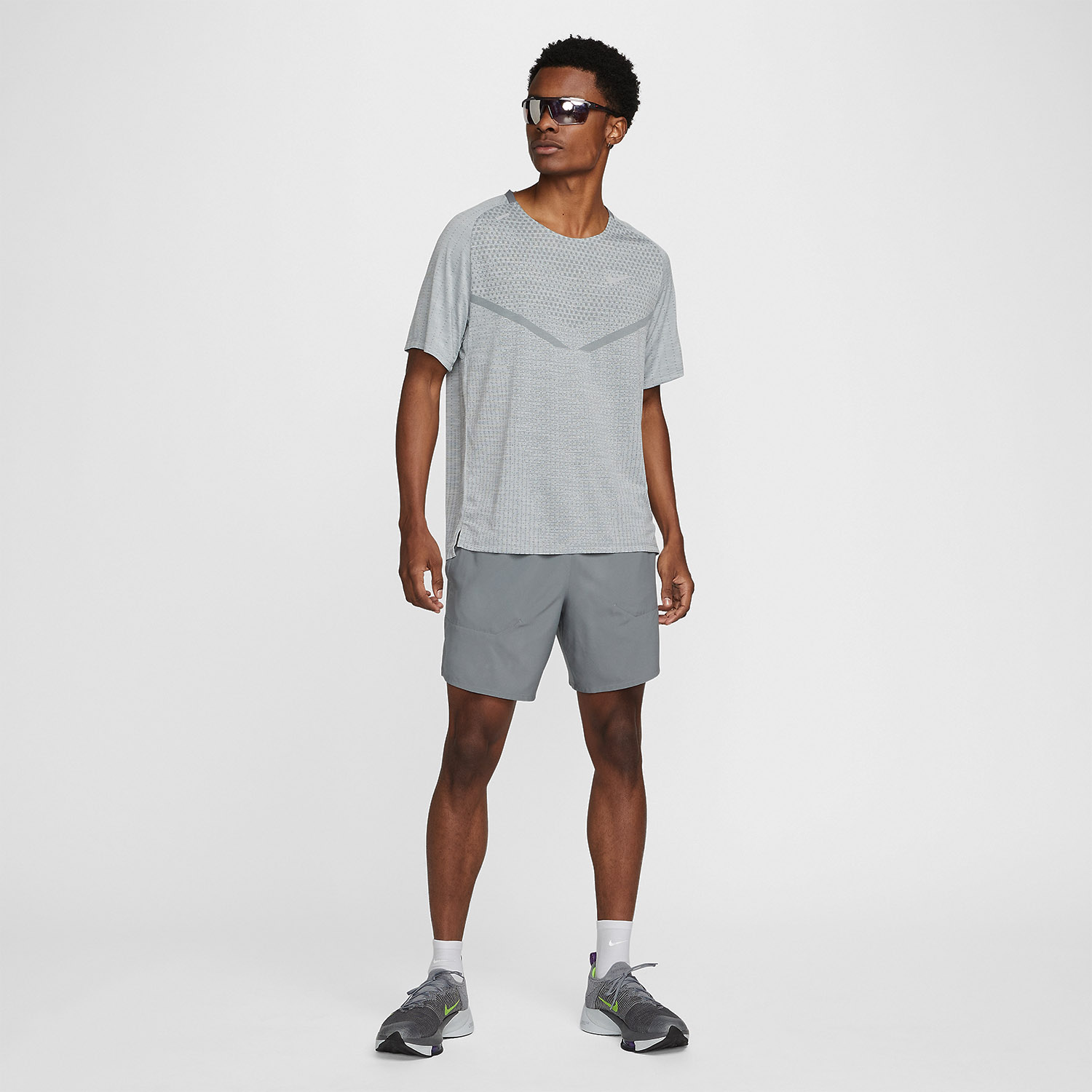 Nike Dri-FIT ADV Techknit Ultra Camiseta - Smoke Grey/Grey Fog/Reflective Silver