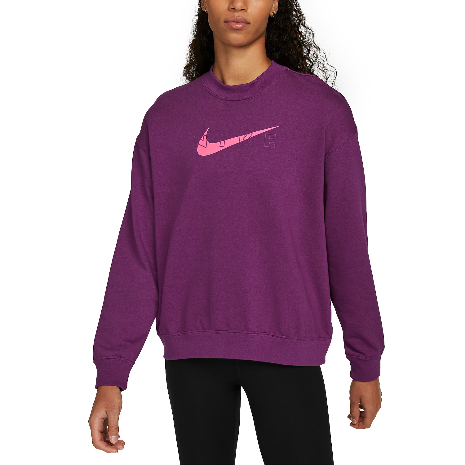 Nike Dri-FIT Get Fit Sweathshirt - Viotech/Hyper Pink